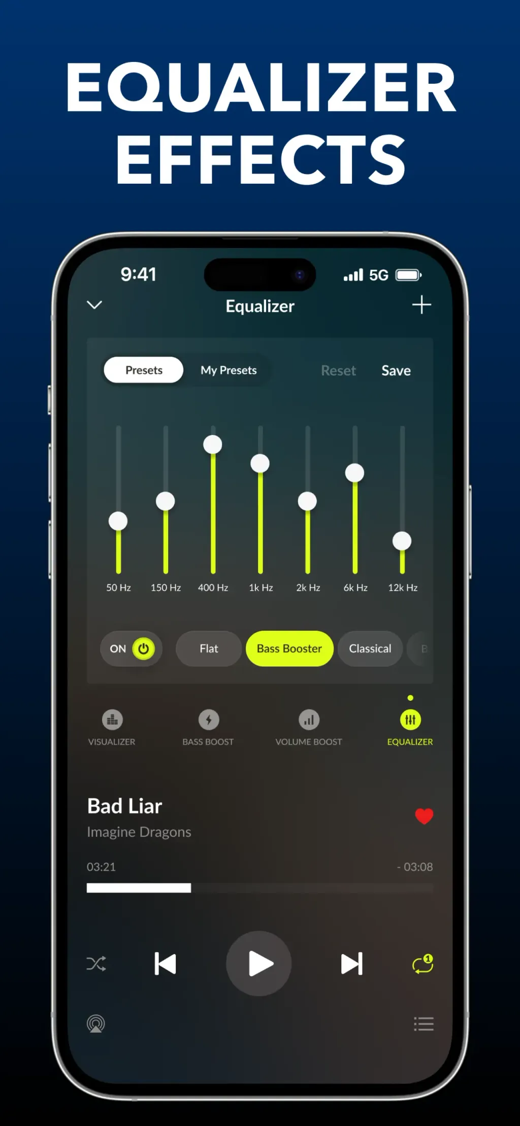 Equalizer Fx: Bass Booster App screenshot 2