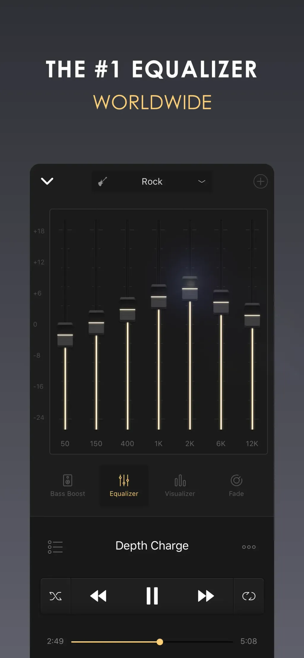 Equalizer+ HD music player App Store screenshot 2