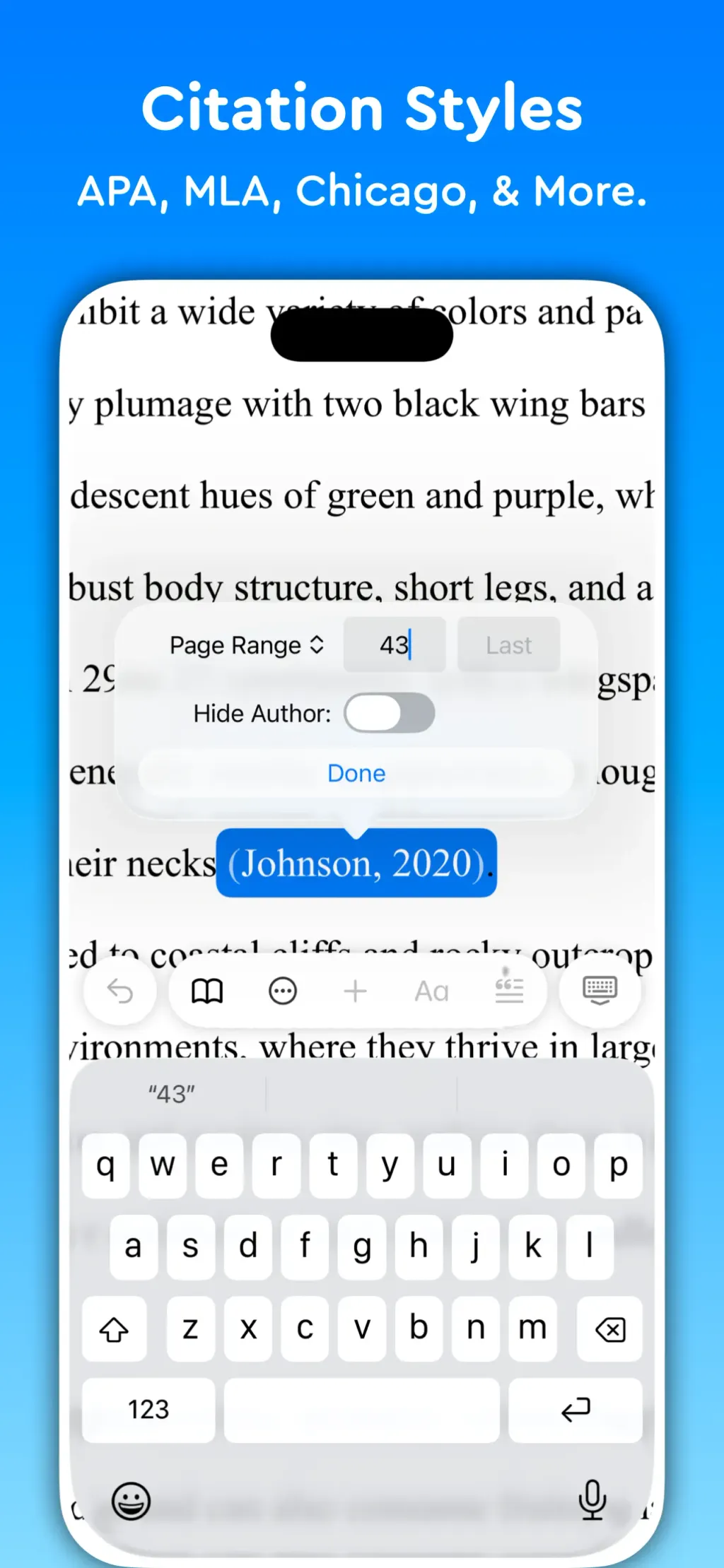 Essayist: Academic Writing App screenshot 1