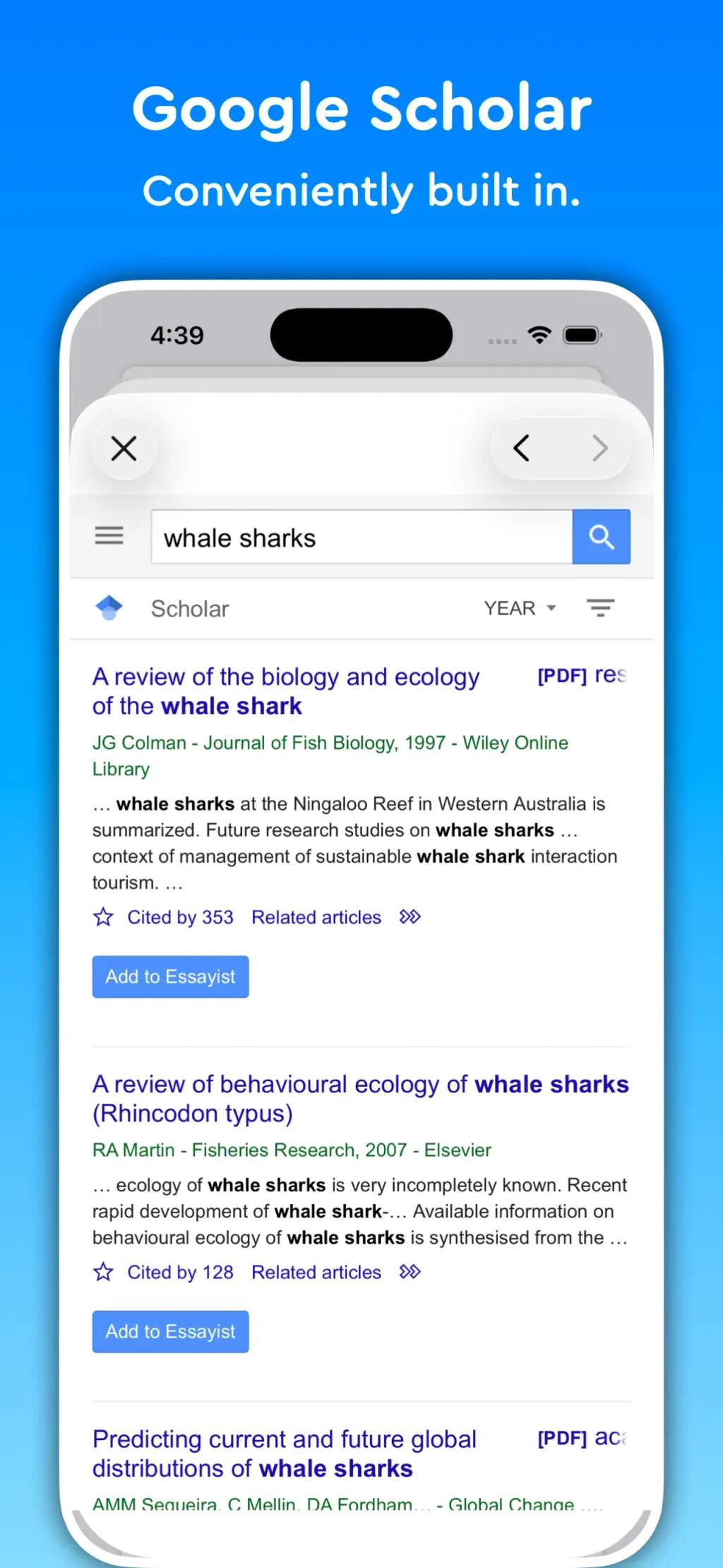 Essayist: Academic Writing App App Store screenshot 7
