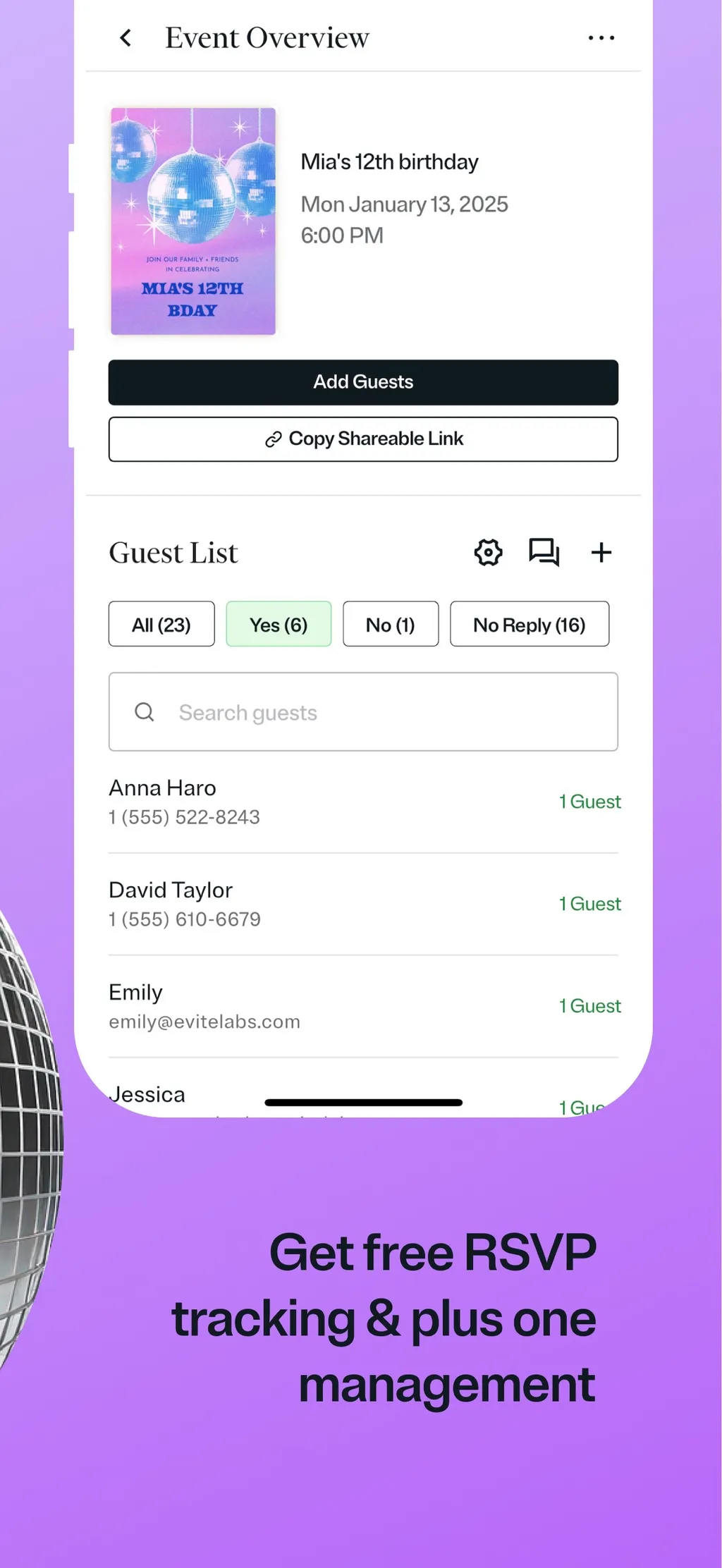 Evite: Party Invitation Maker App Store screenshot 6