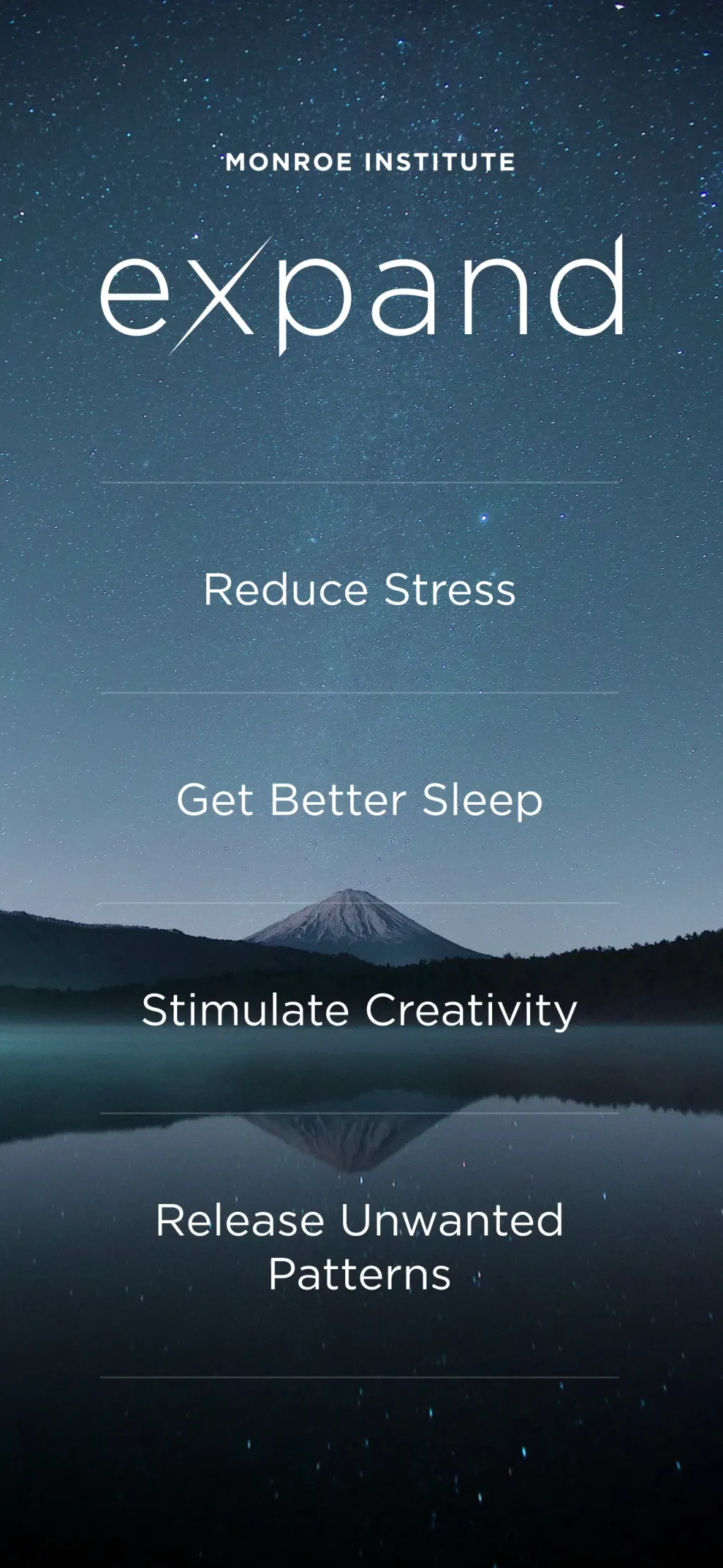 Expand: Beyond Meditation App Store screenshot 1