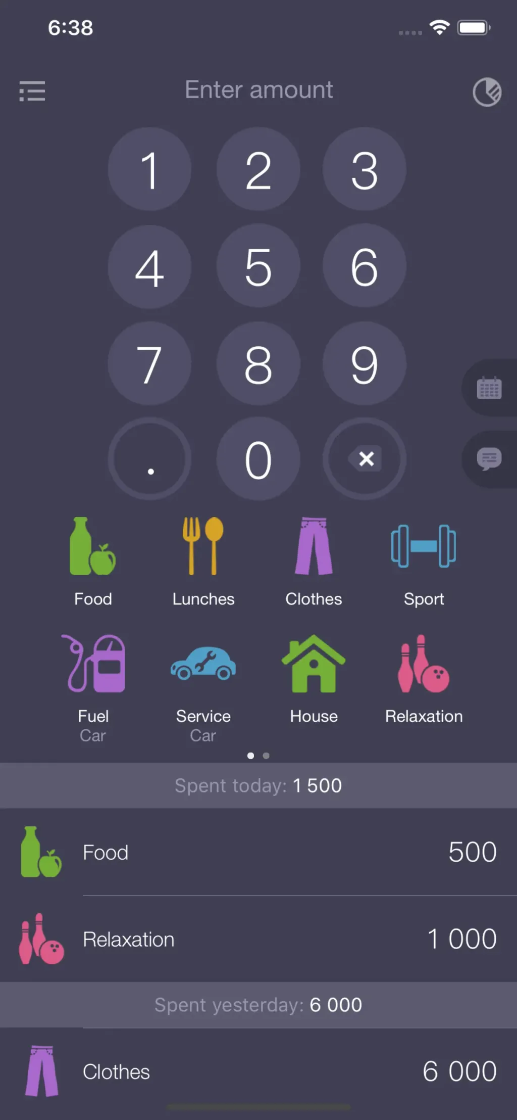 Expenses OK - expenses tracker App Store screenshot 2