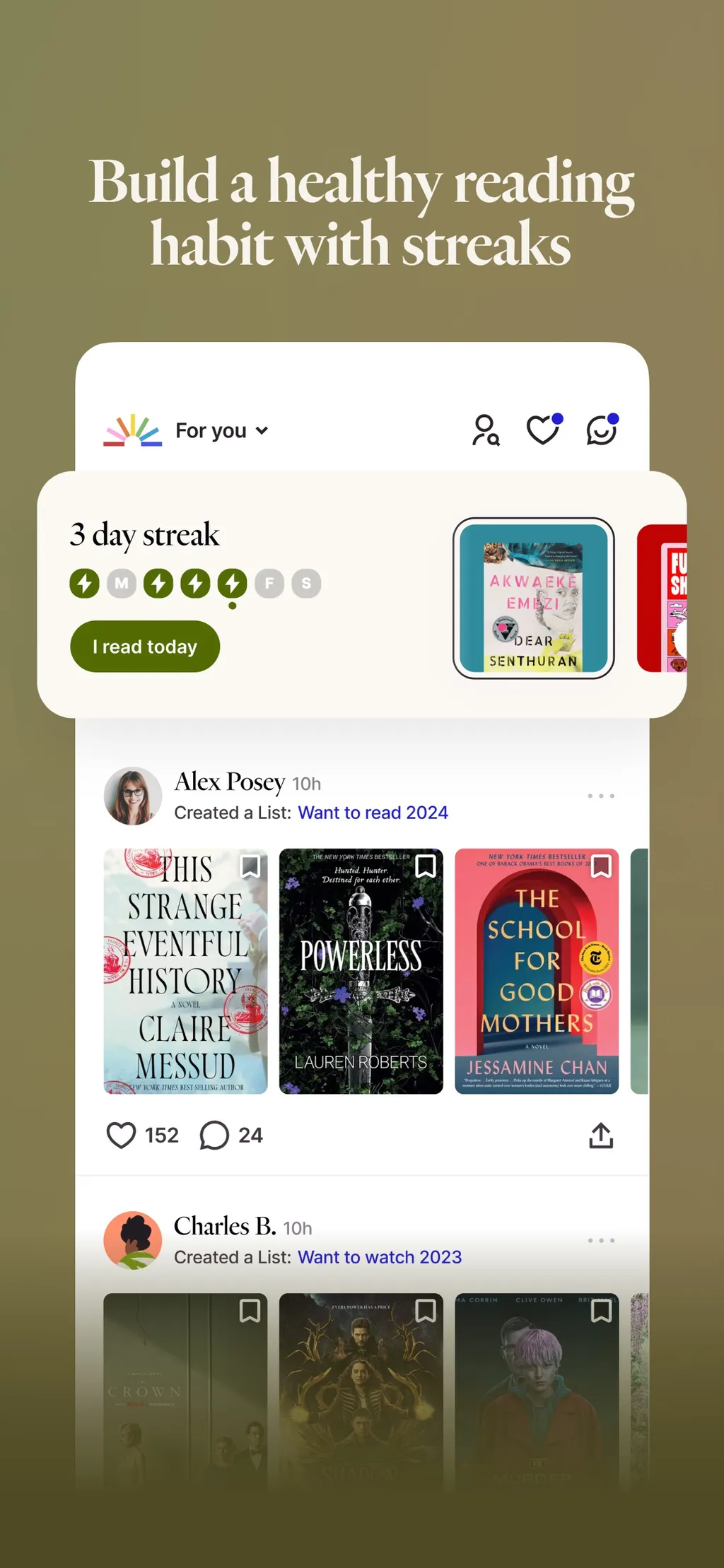 Fable: Track & Discuss Books App Store screenshot 2