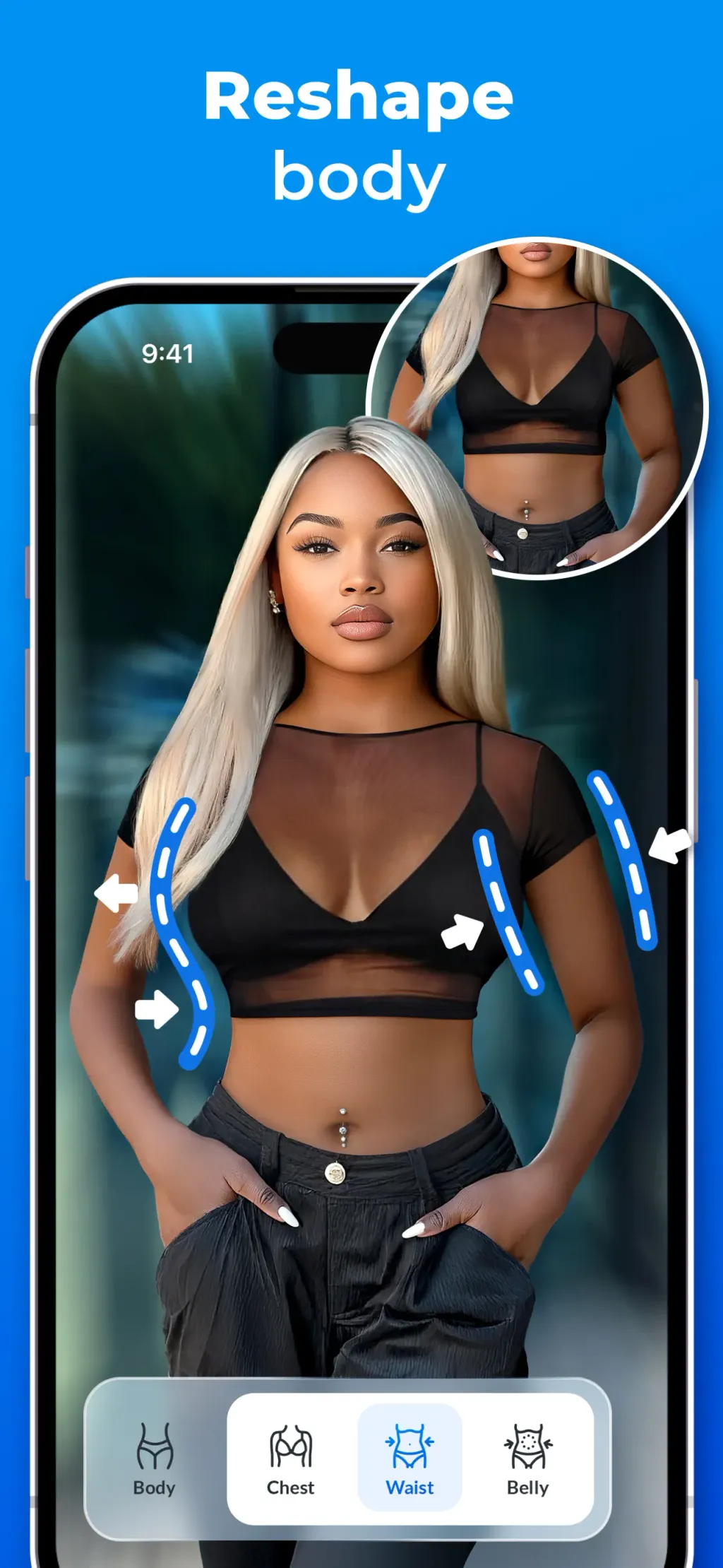 Facelab: Face & Body Editor App Store screenshot 2