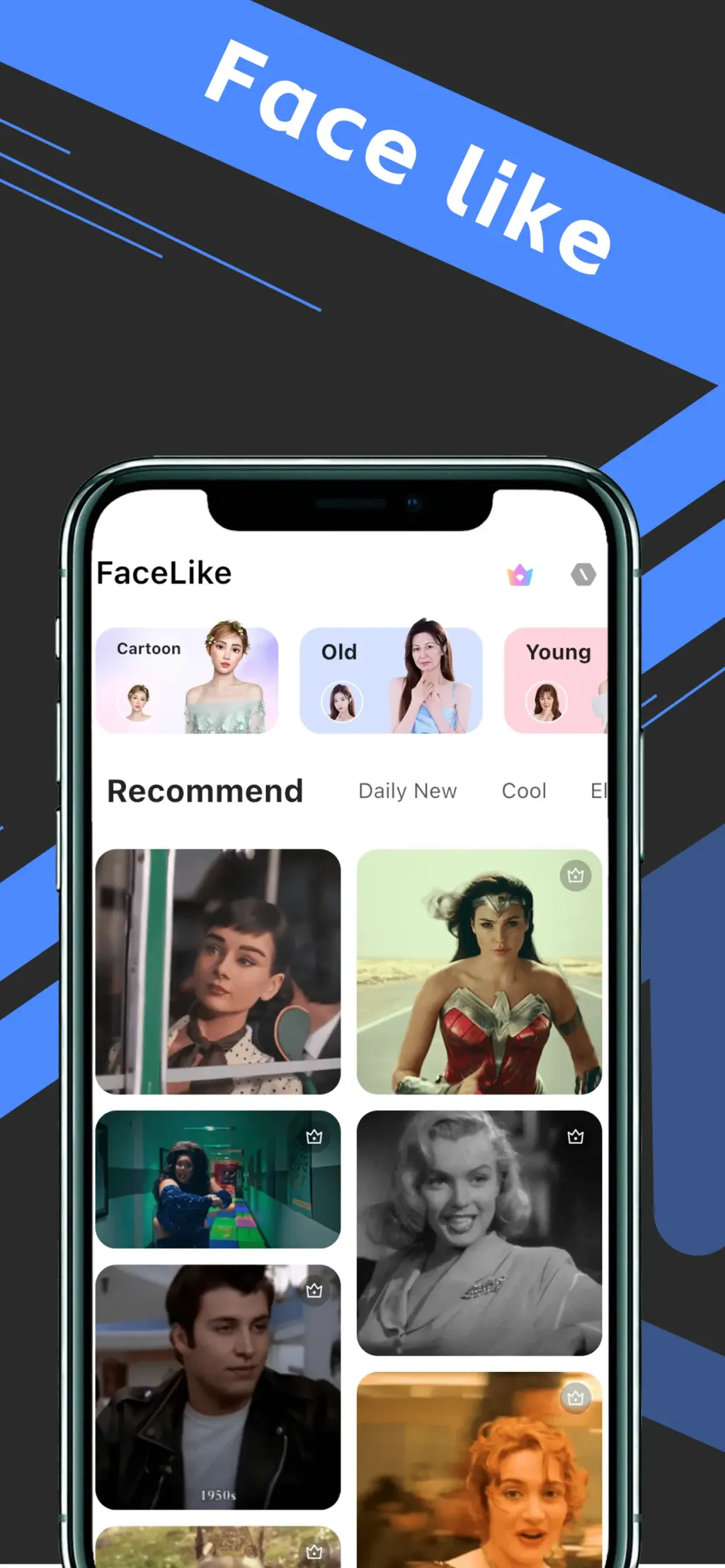 FaceLike - Be Anyone You Like App Store screenshot 1