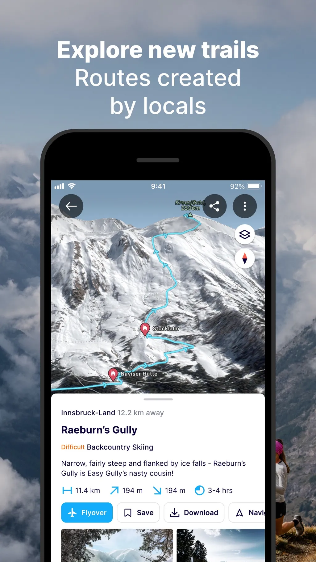 FATMAP: Ski, Hike & Trail Maps App Store screenshot 1