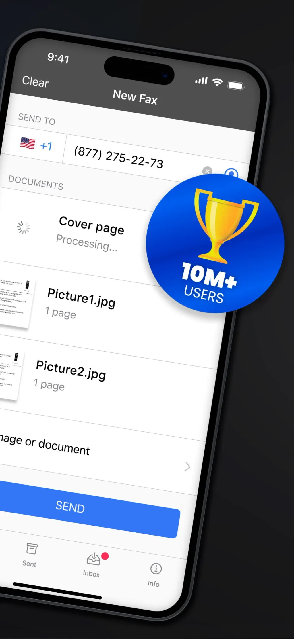 FAX from iPhone: Send Doc App App Store screenshot 2