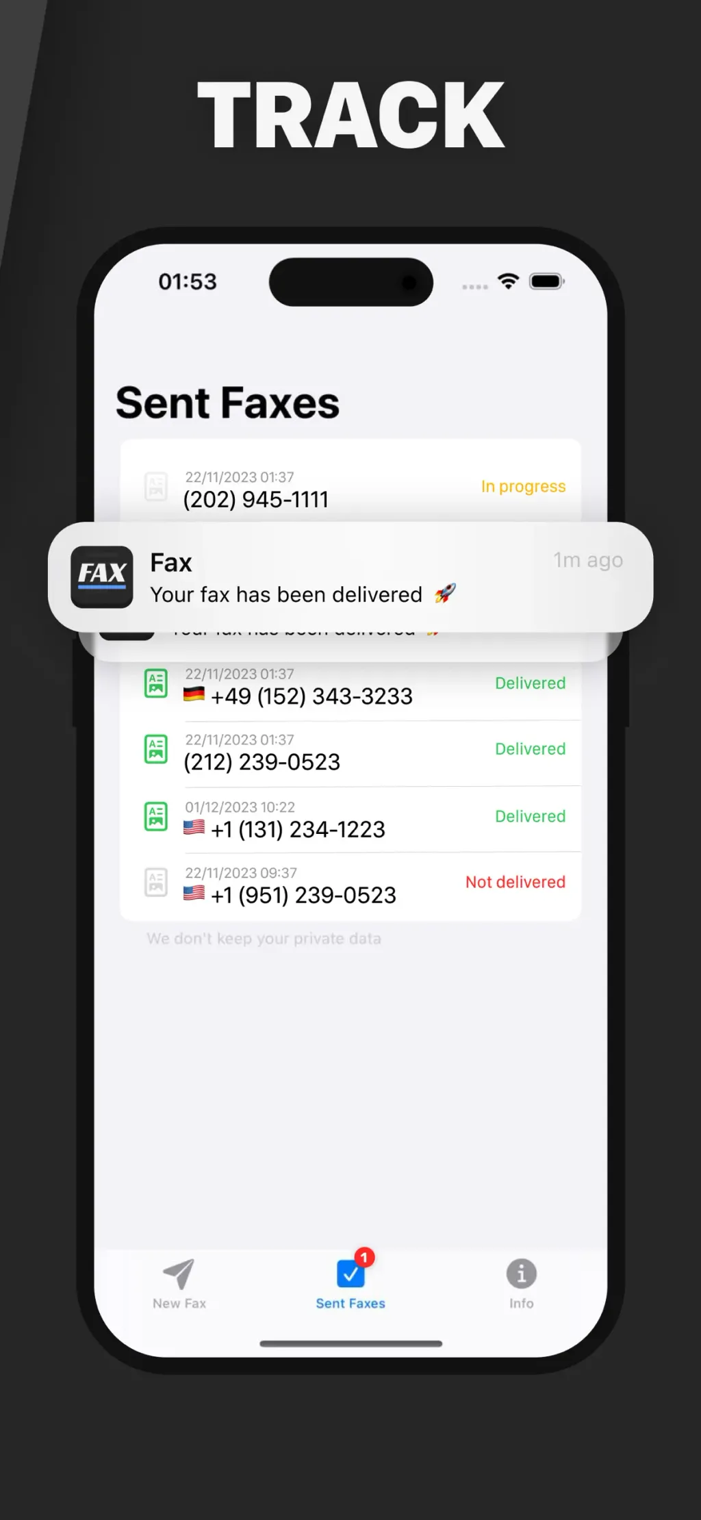 FAX from iPhone - Send Doc App Store screenshot 6