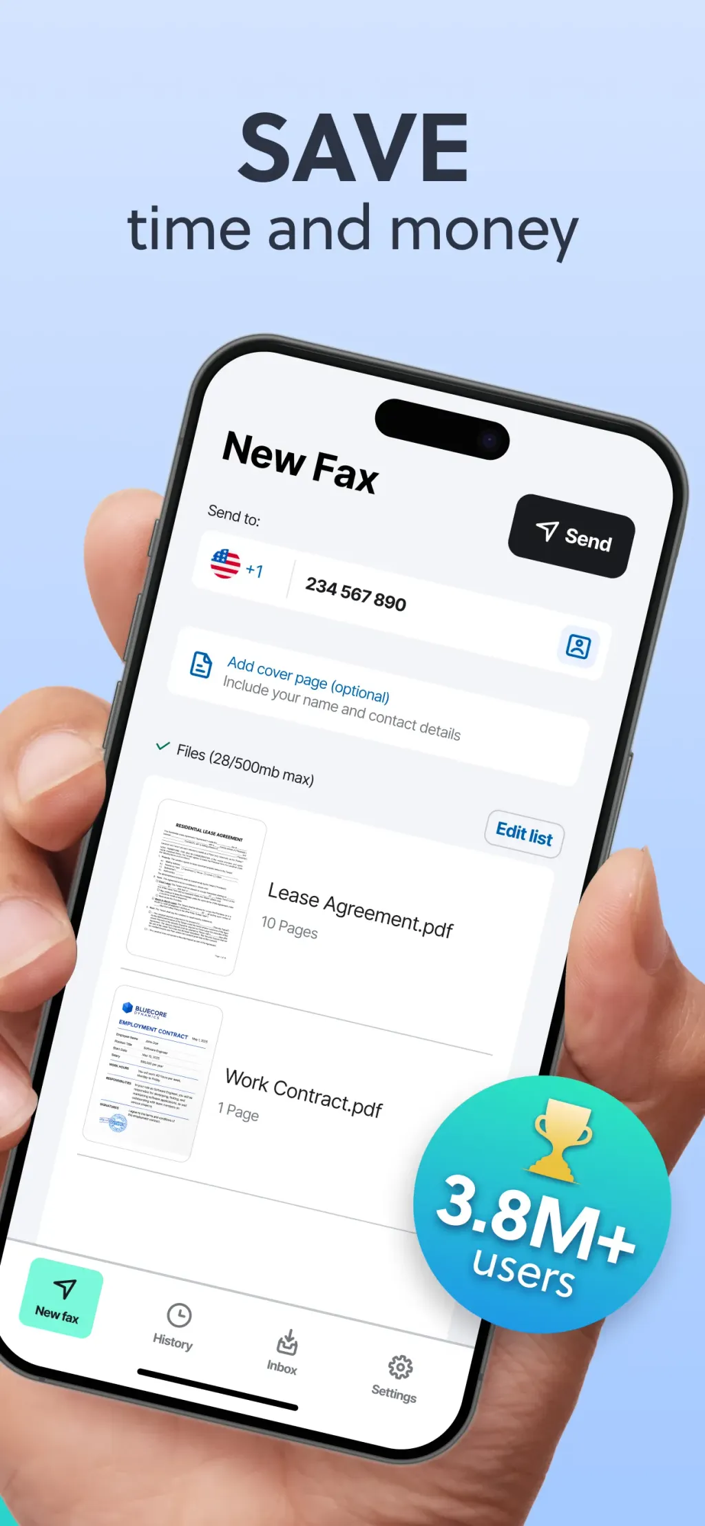 FAX from iPhone・Send & Receive screenshot 2