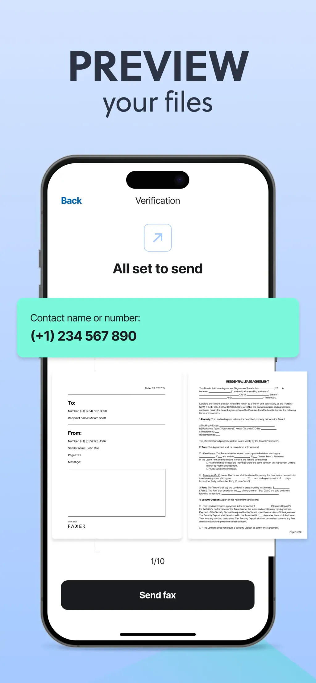 FAX from iPhone・Send & Receive App Store screenshot 9