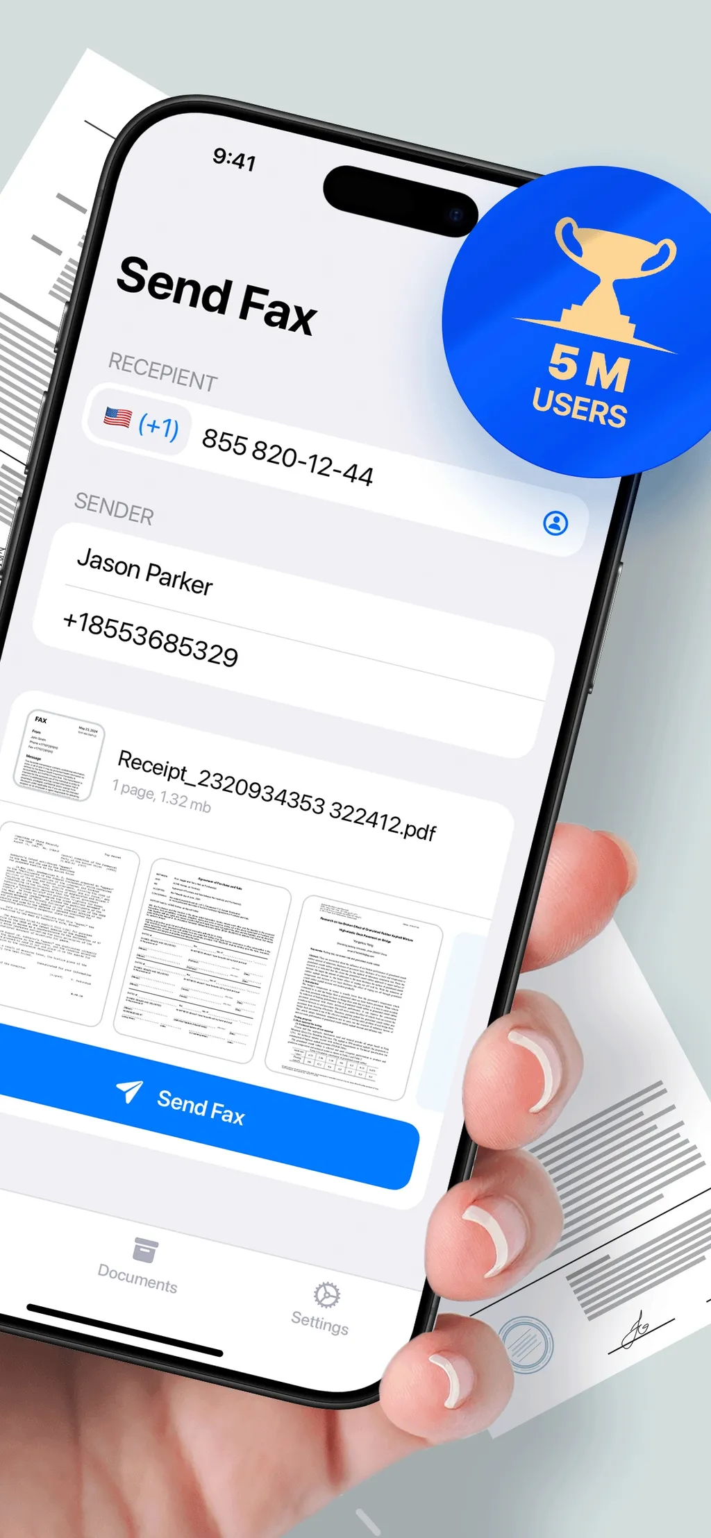 FaxFree: Send Fax From iPhone App Store screenshot 2