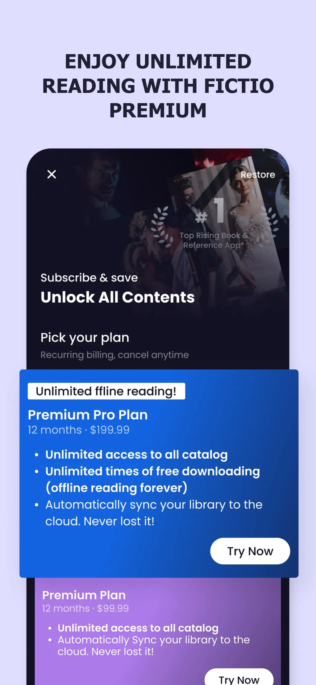 Fictio - Good Novels, Stories App Store screenshot 6