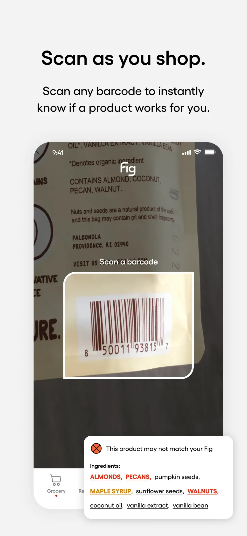 Fig: Food Scanner & Guide App Store screenshot 5