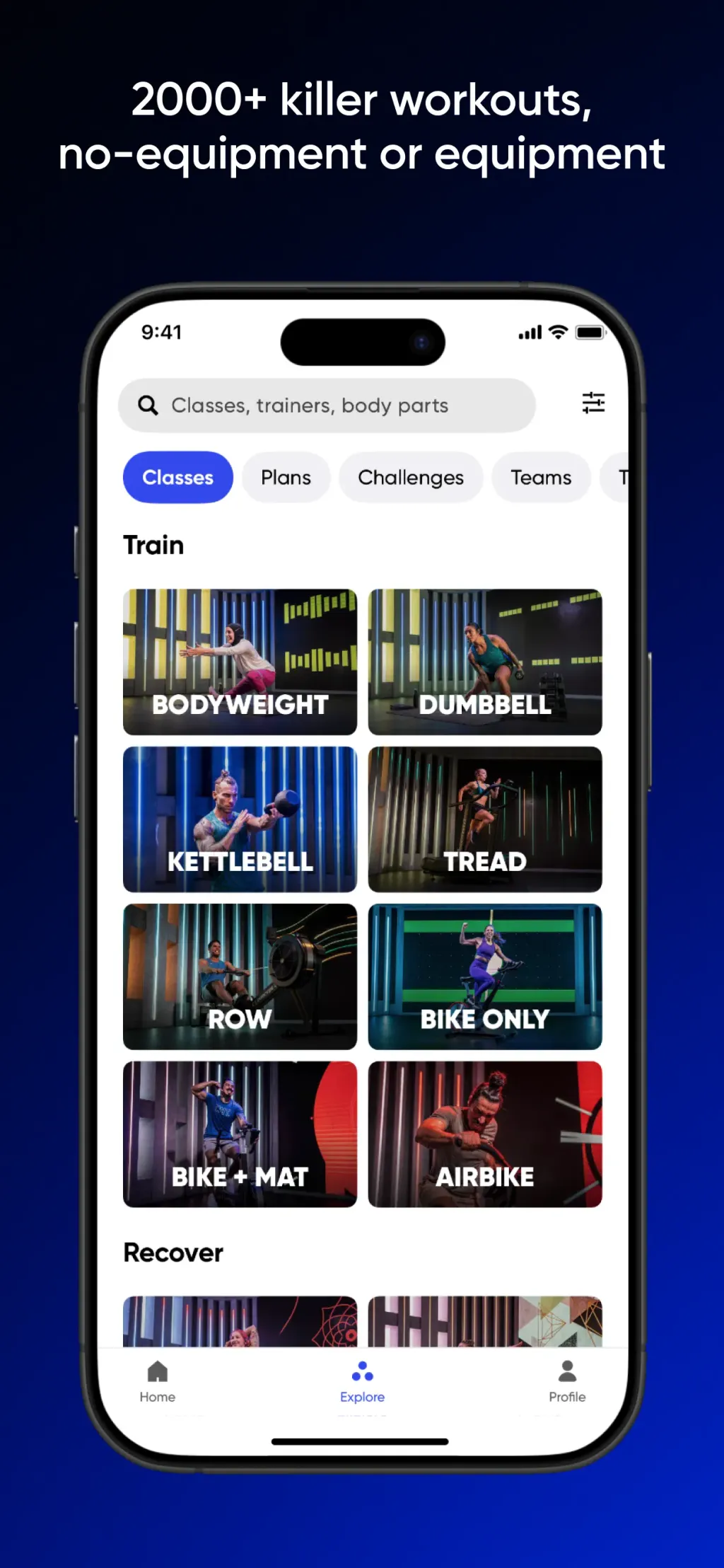 Fiit: Workouts & Fitness Plans App Store screenshot 1