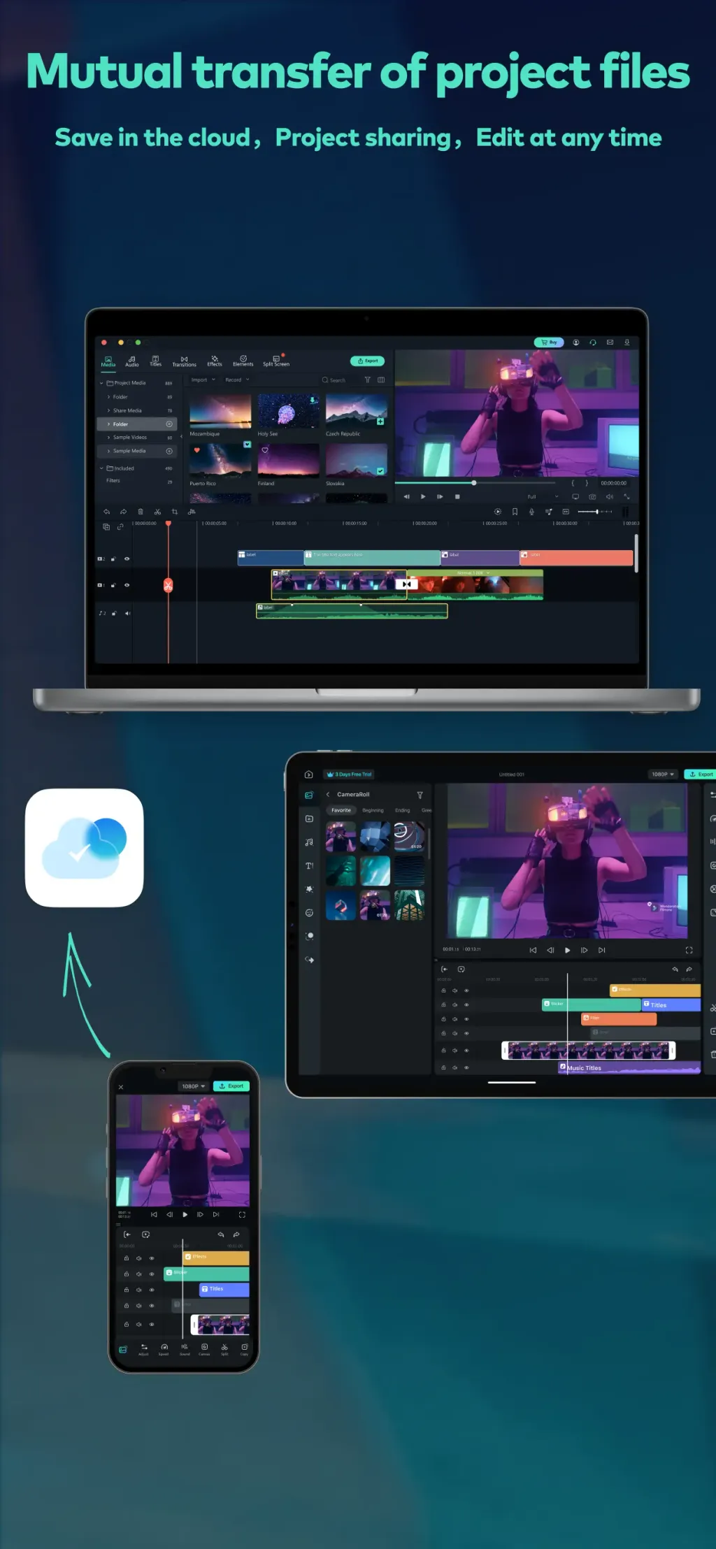 Filmora HD-Video Editor&Maker App Store screenshot 2