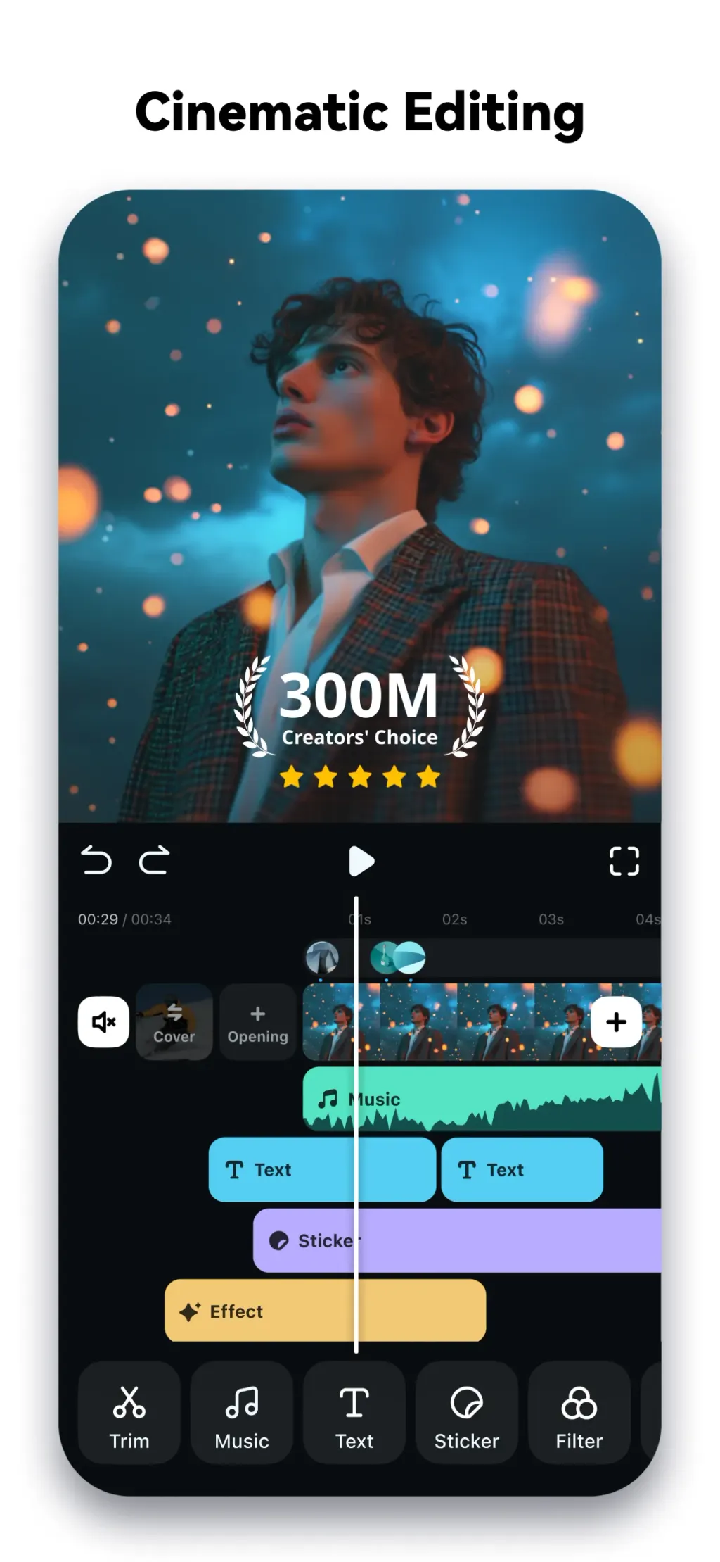 Filmora: AI Video Editor&Maker App Store screenshot 1