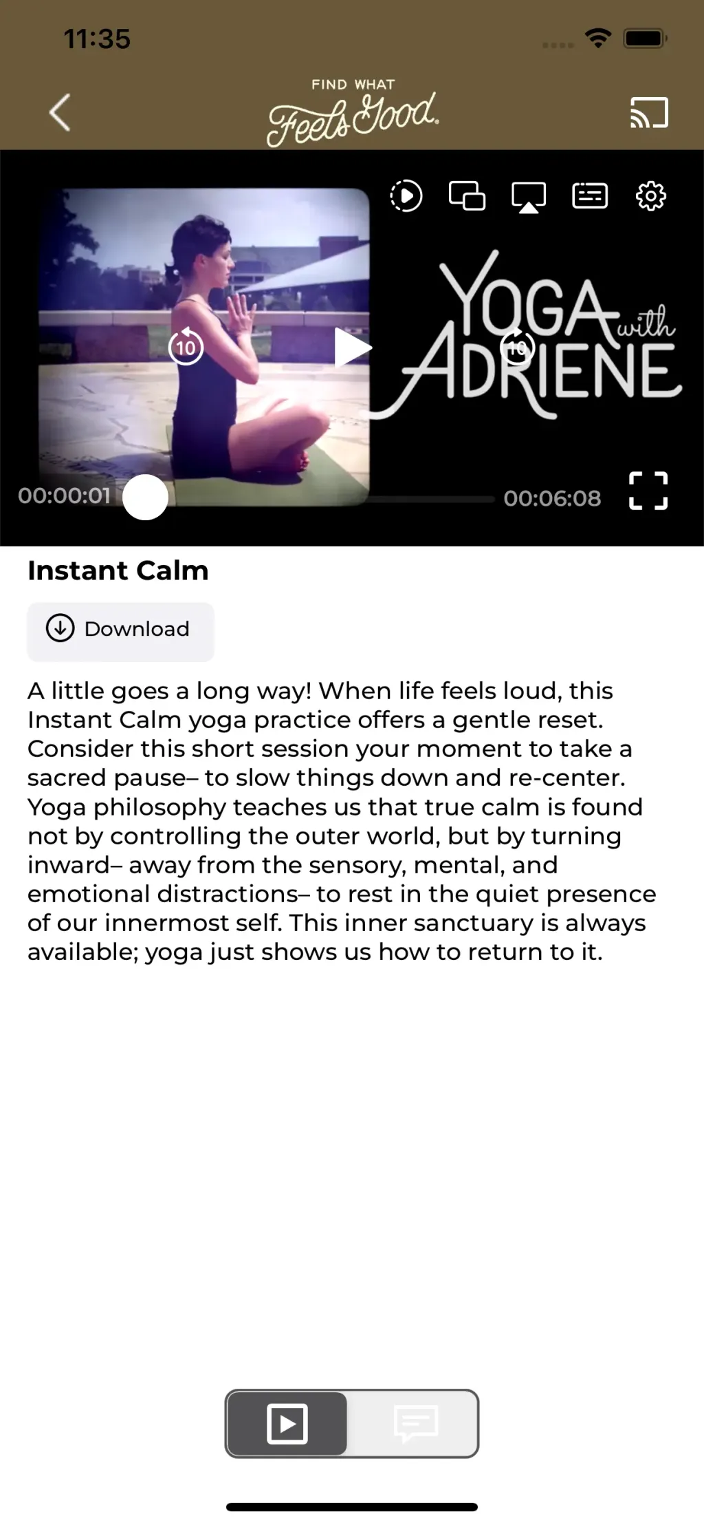 Find What Feels Good Yoga App Store screenshot 4
