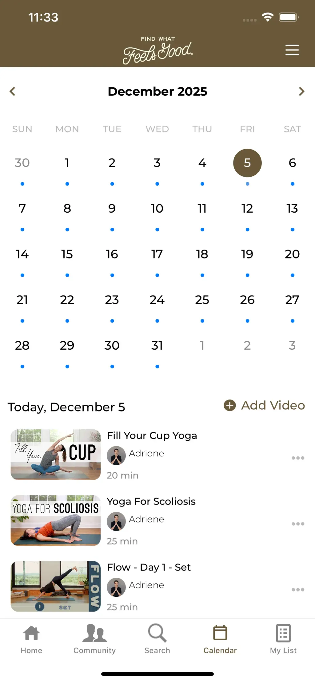 Find What Feels Good Yoga App Store screenshot 5