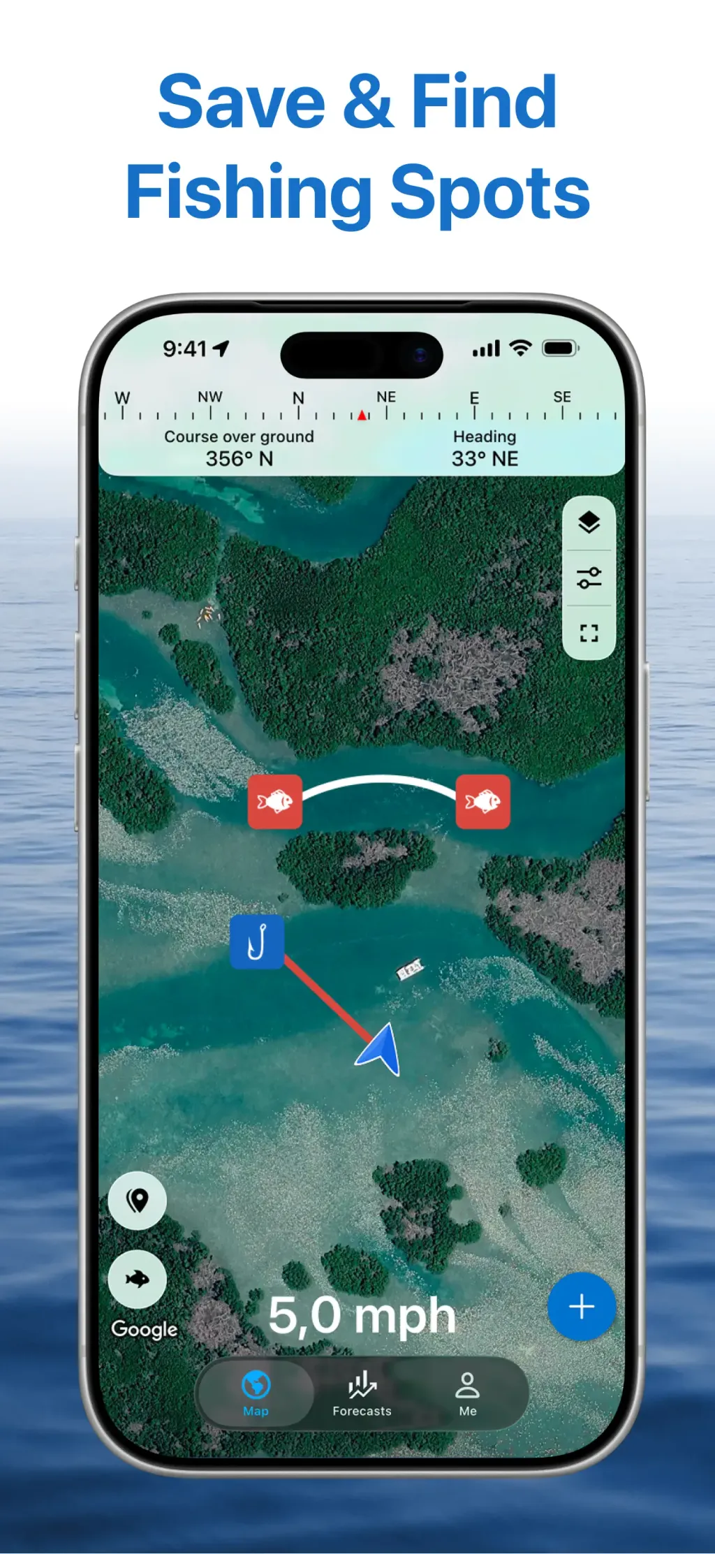 Fishing Points: Map & Forecast App Store screenshot 8