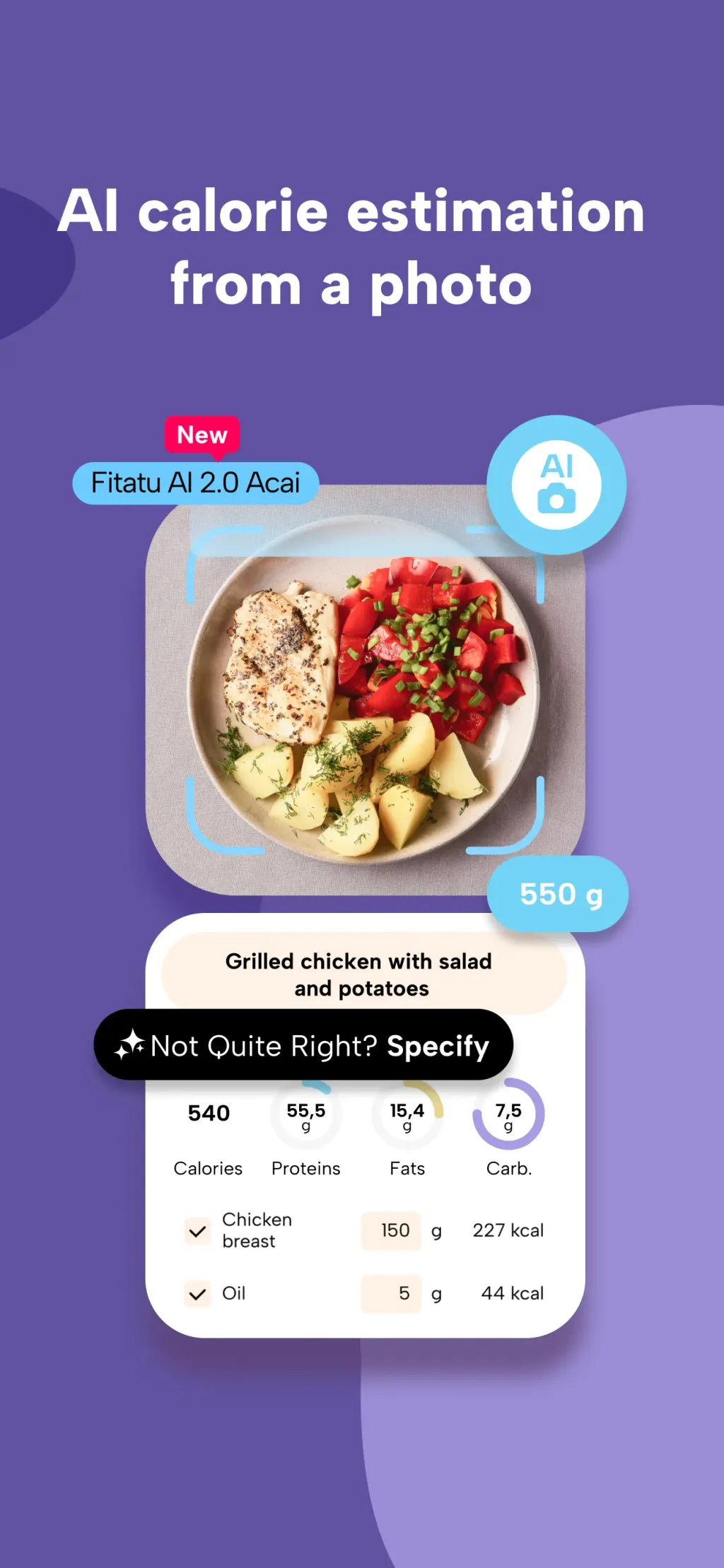 Fitatu AI Calorie Counter App Store screenshot 2