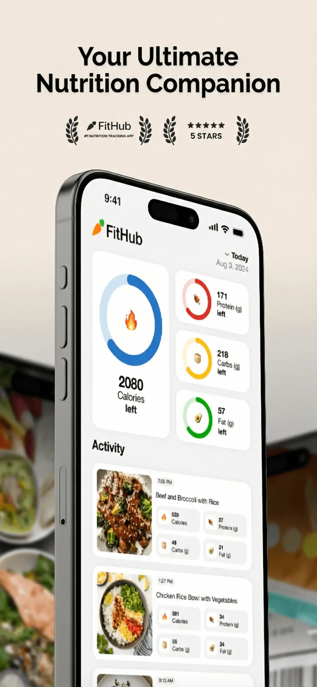 FitHub - AI Calorie Tracker App Store screenshot 1