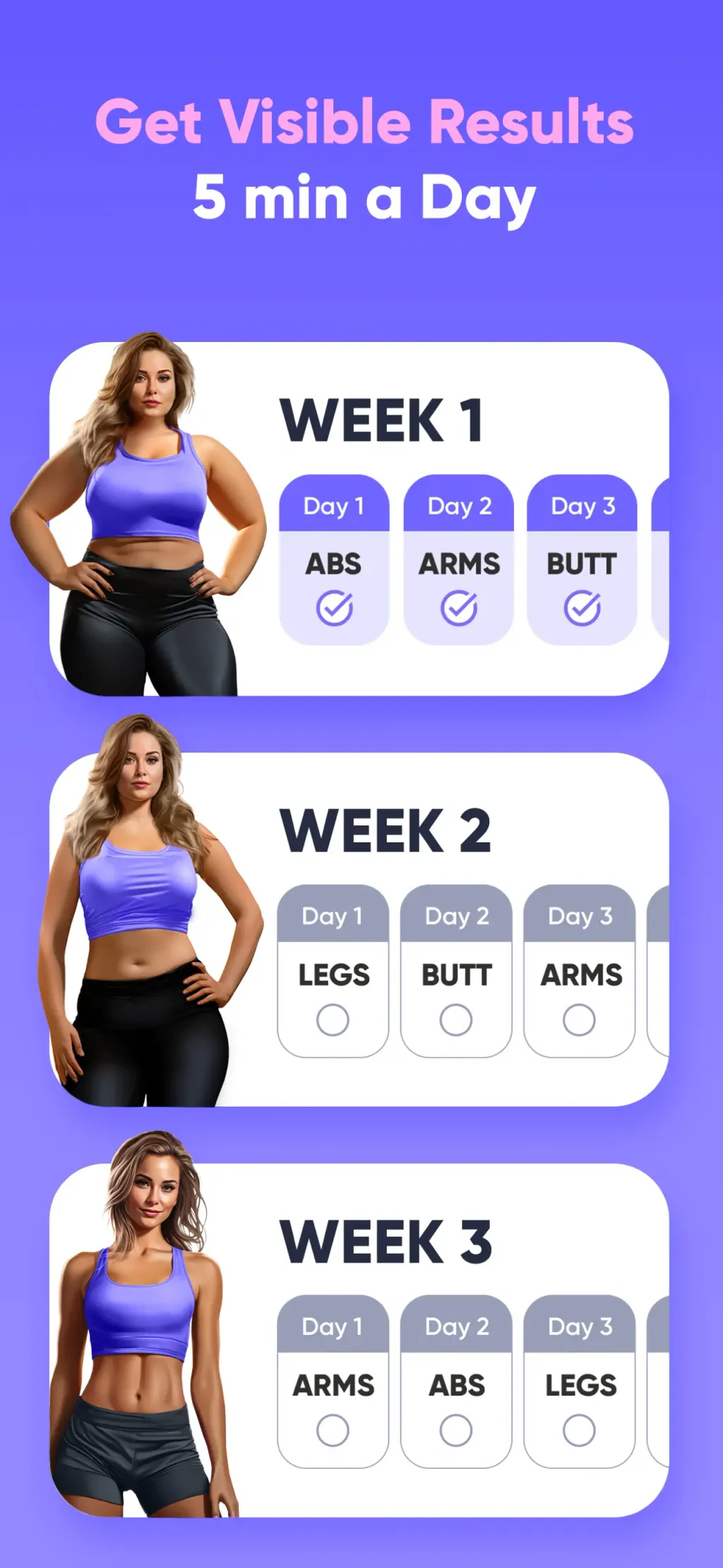 FitMe - Lazy Workout at Home App Store screenshot 2