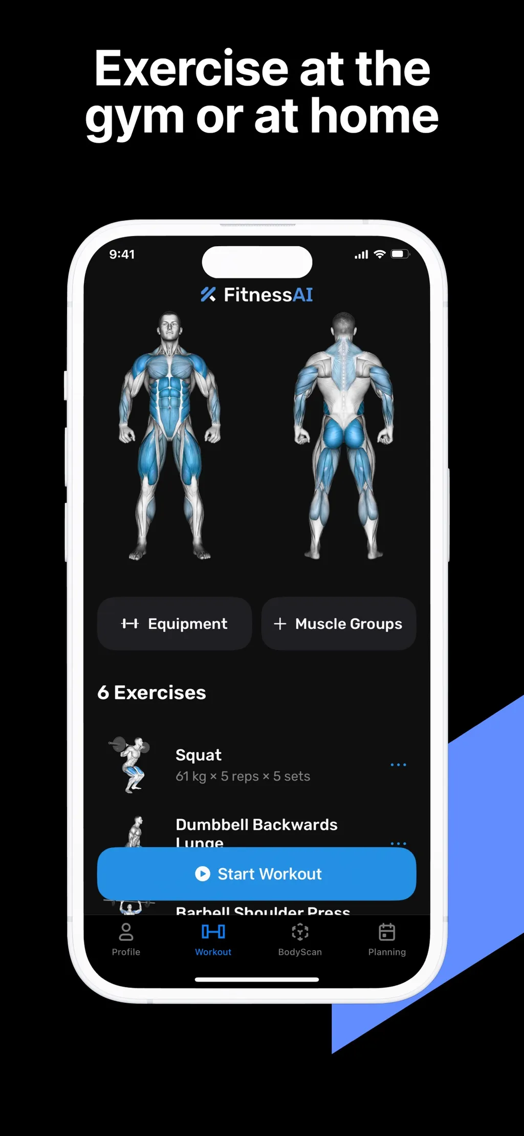 Fitness AI Gym Workout Planner App Store screenshot 4