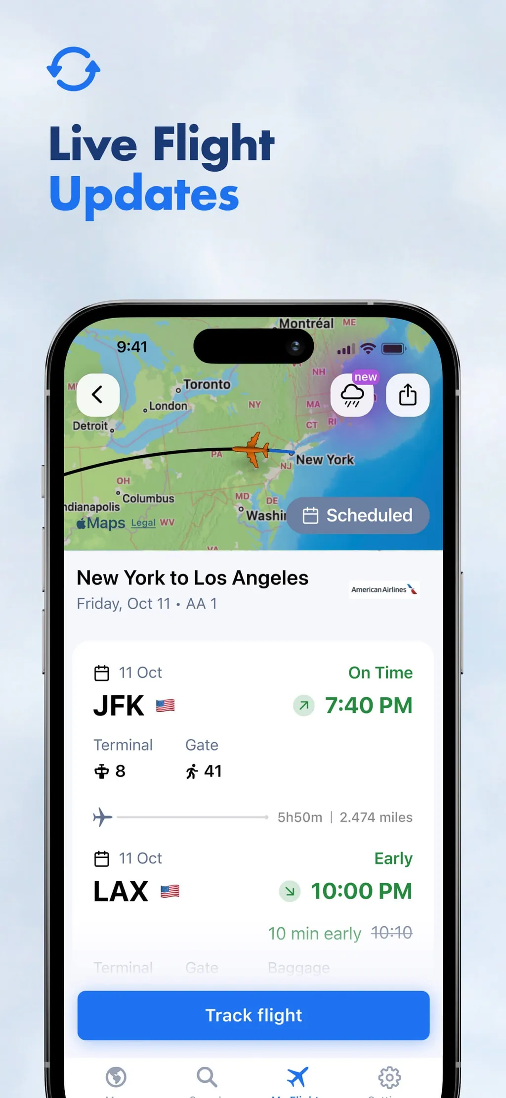 Flight Tracker + App Store screenshot 2