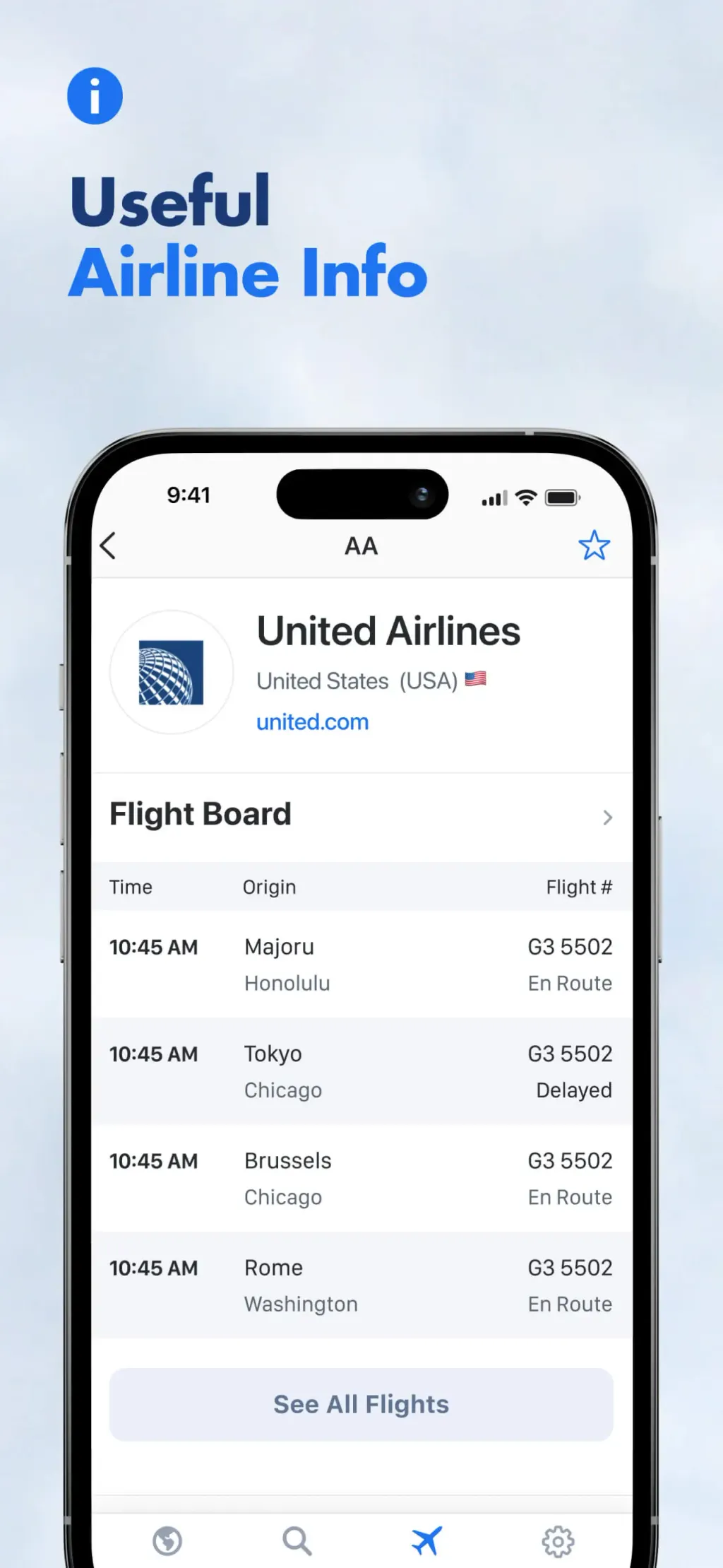 Flight Tracker + App Store screenshot 5