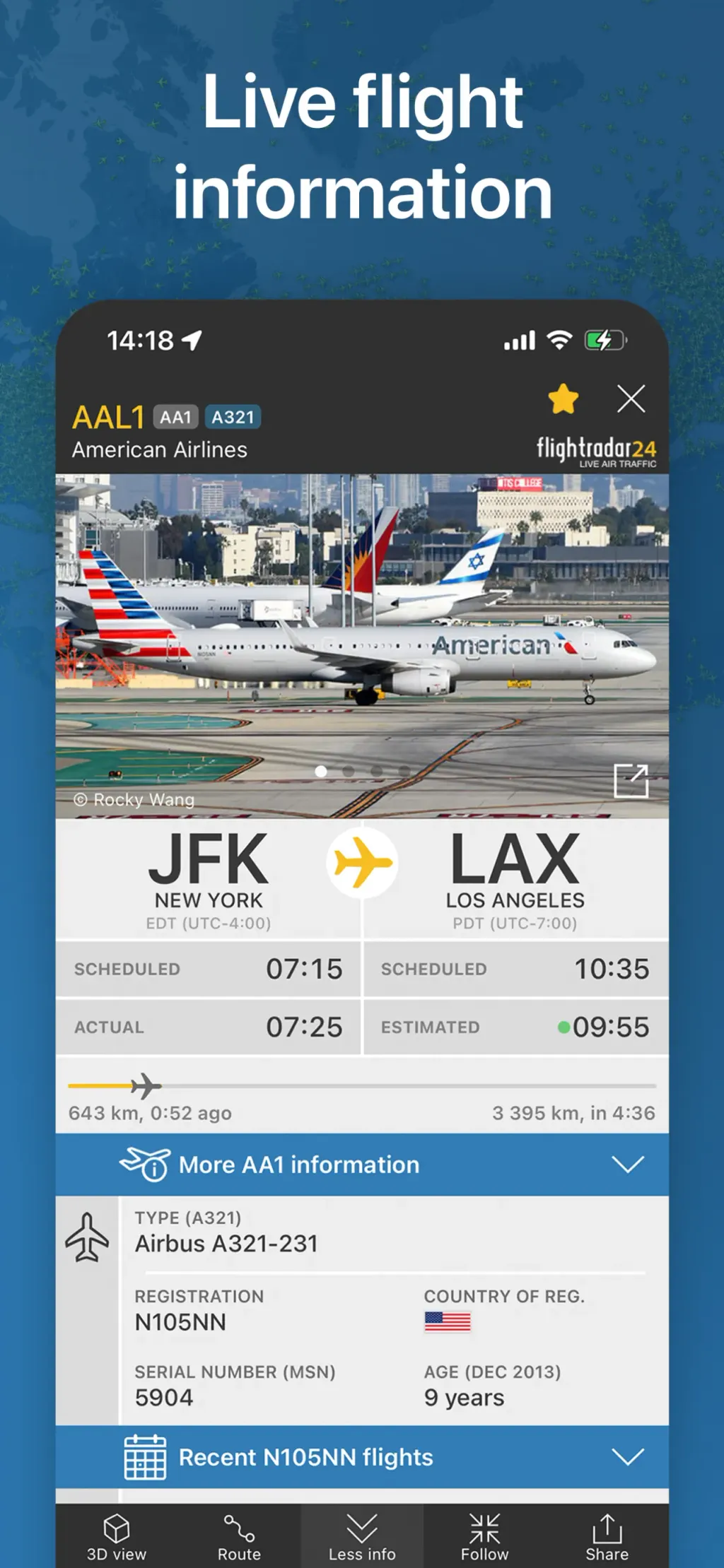 Flightradar24 | Flight Tracker App Store screenshot 3