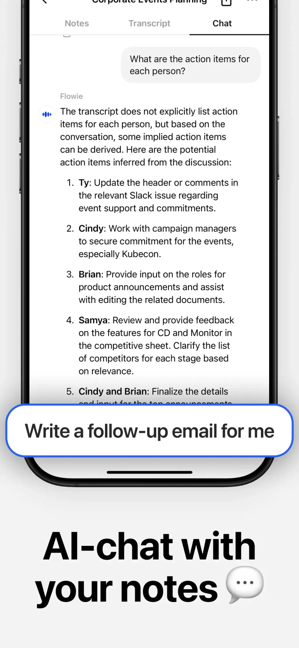 Flownote - AI Note Taker App Store screenshot 4