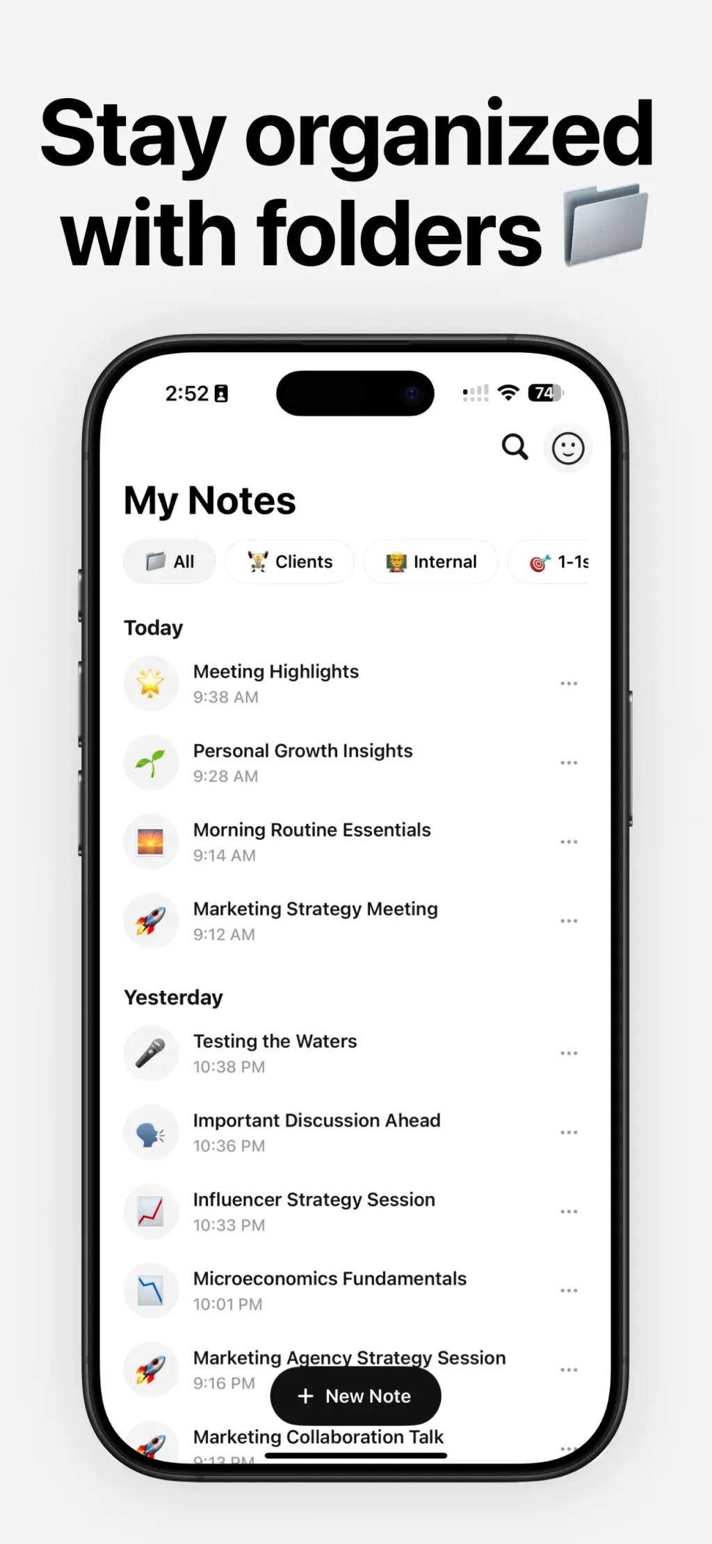 Flownote - AI Note Taker App Store screenshot 5