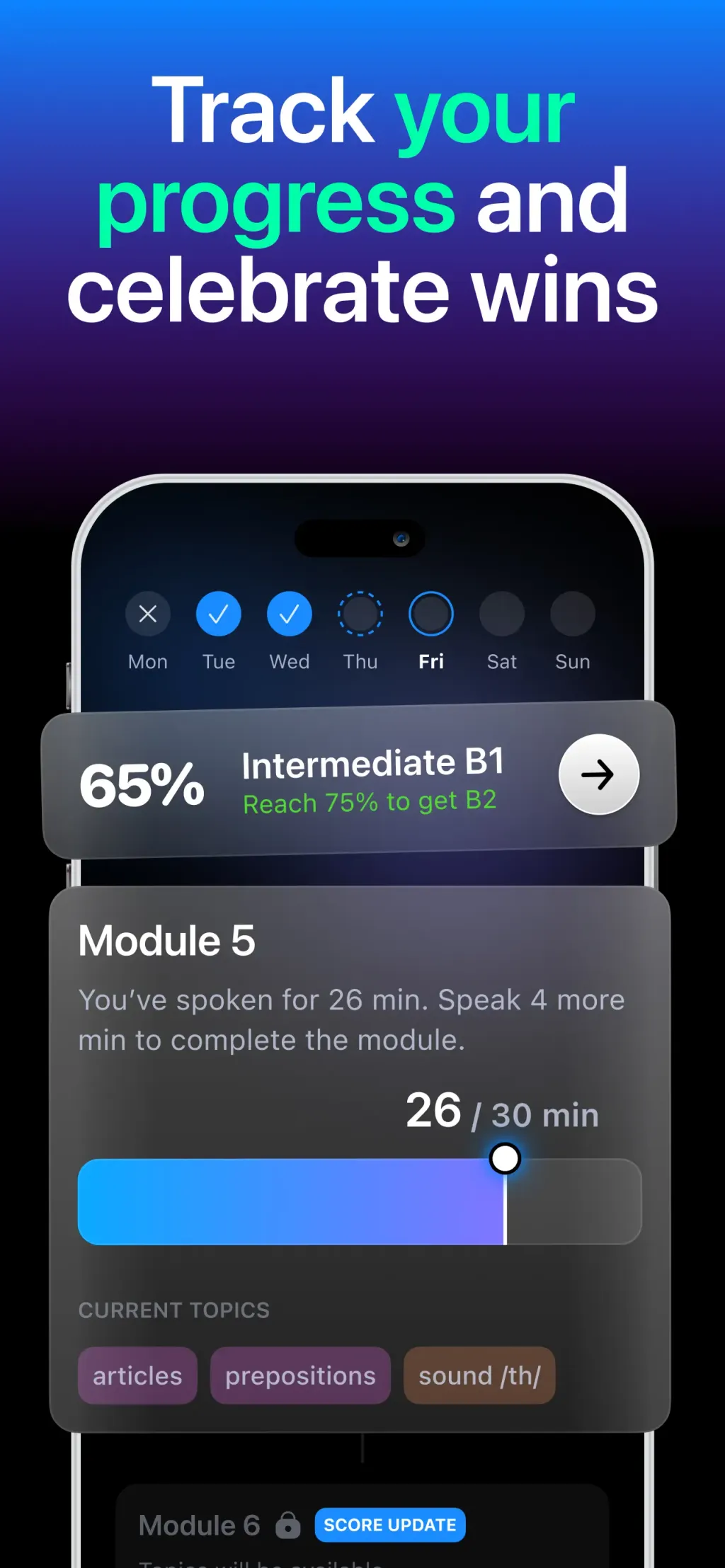 Fluently - AI English Tutor App Store screenshot 9