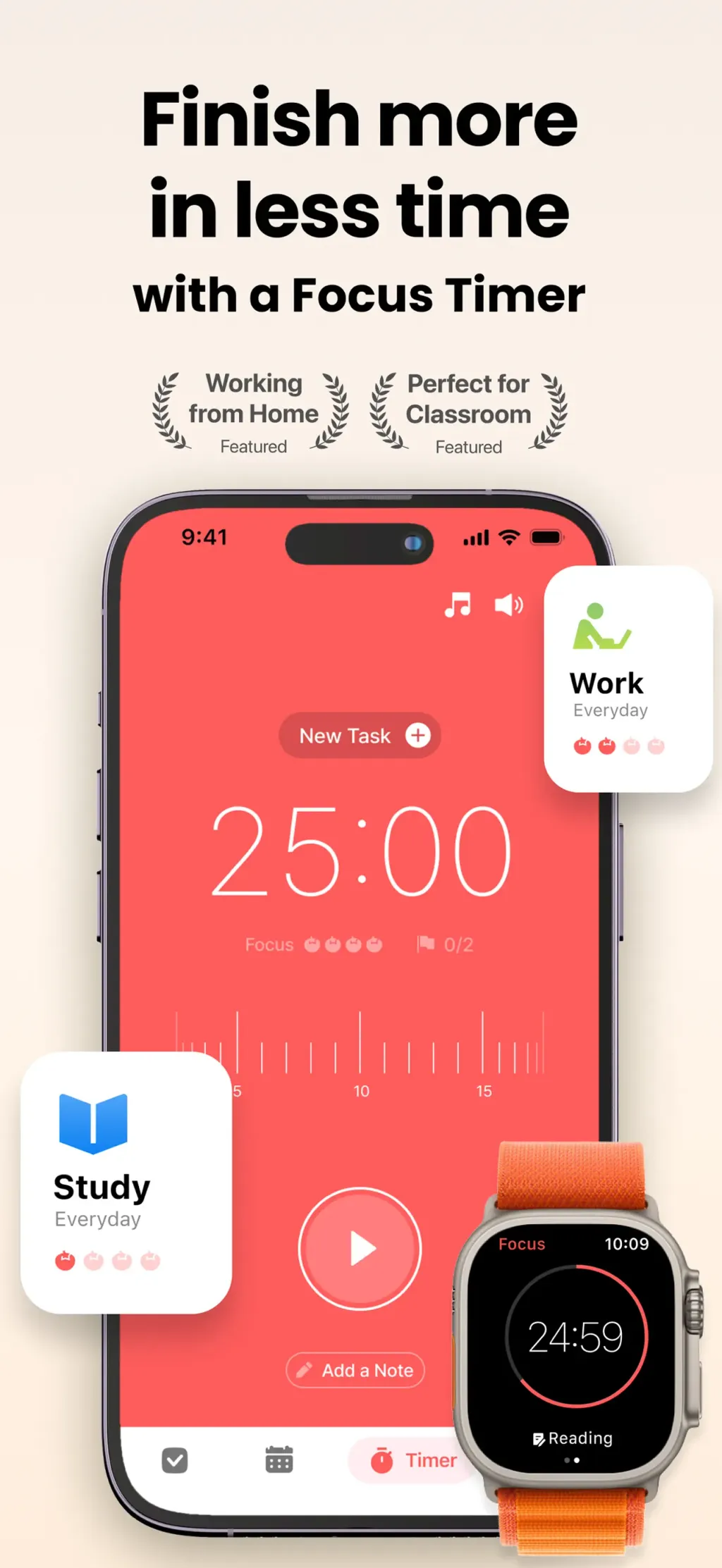 Focus Keeper - Pomodoro Timer App Store screenshot 1