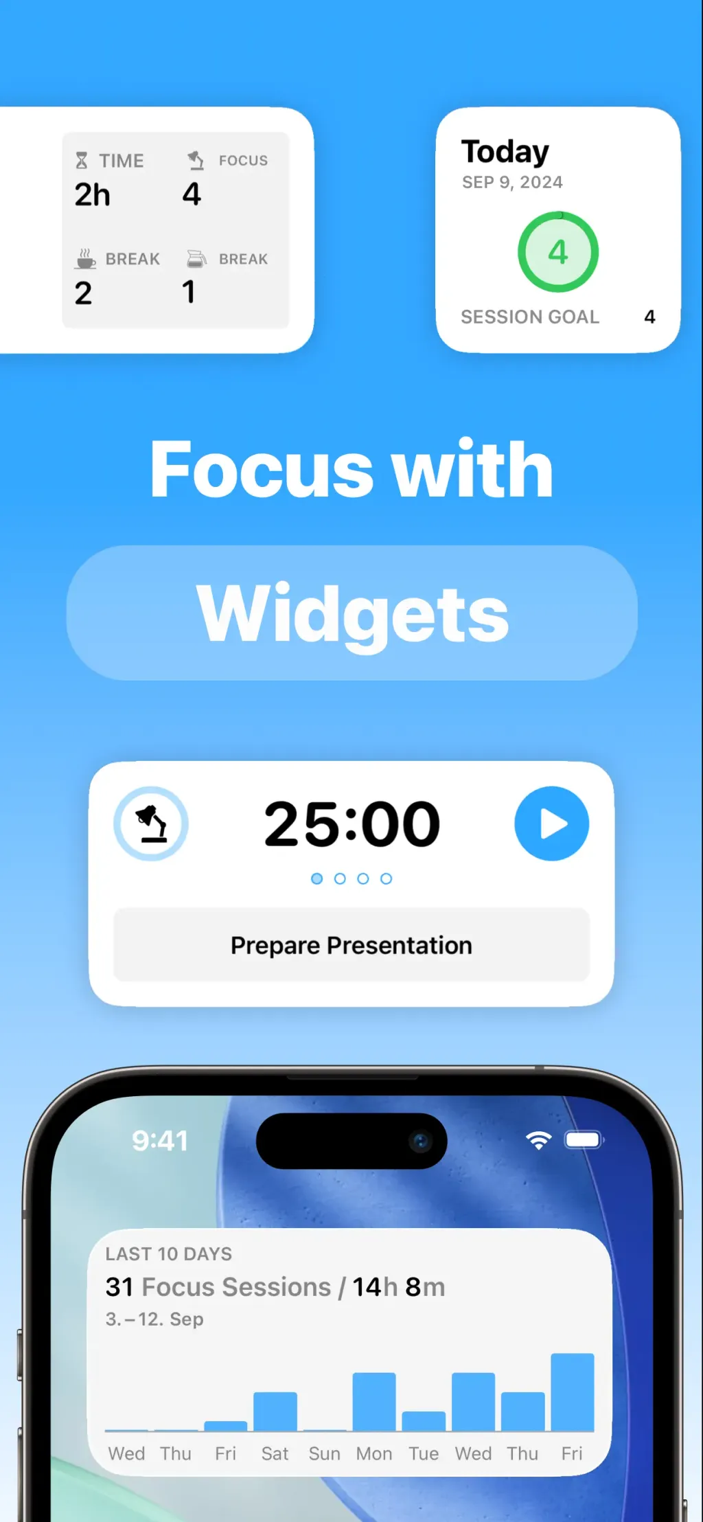 Focus - Timer for Productivity screenshot 2