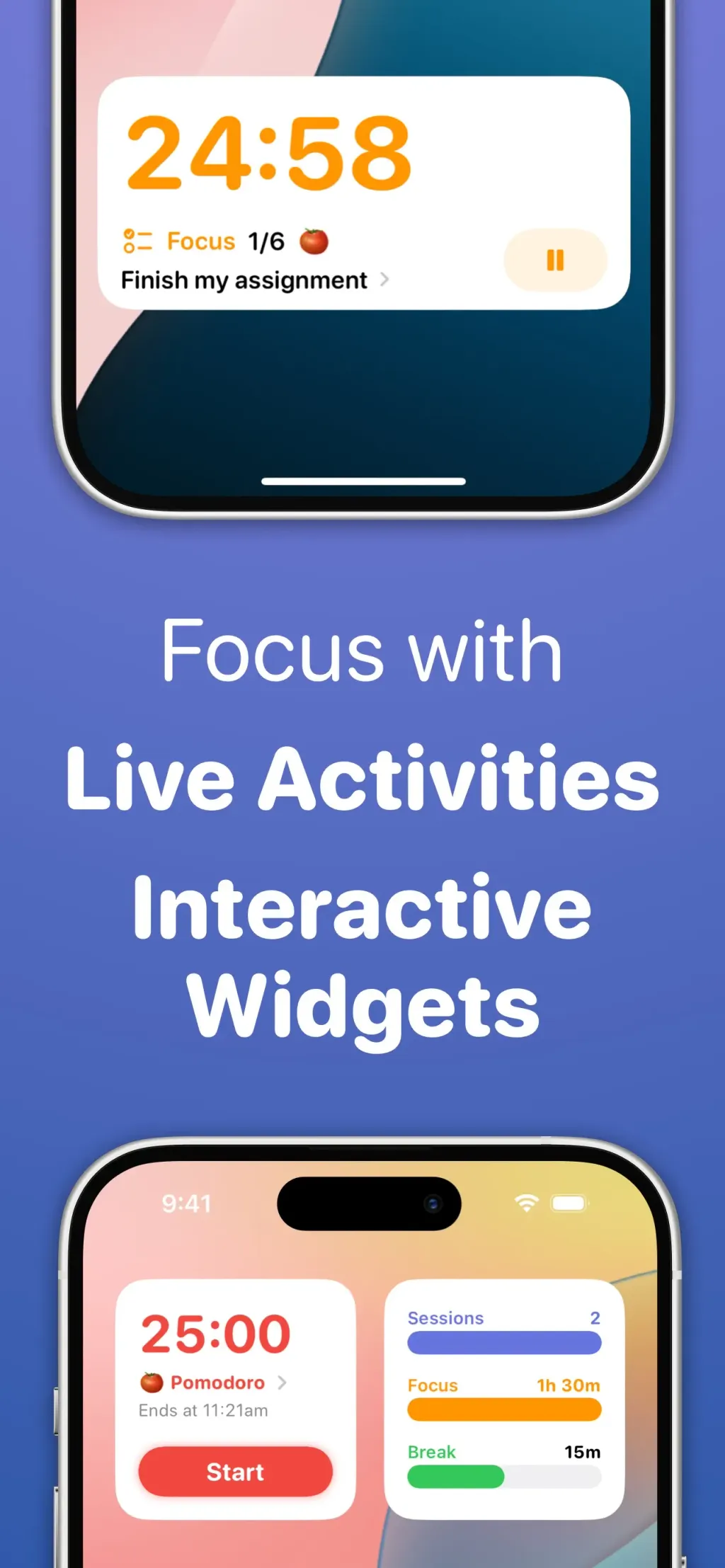 Focused Work - Pomodoro Timer App Store screenshot 5
