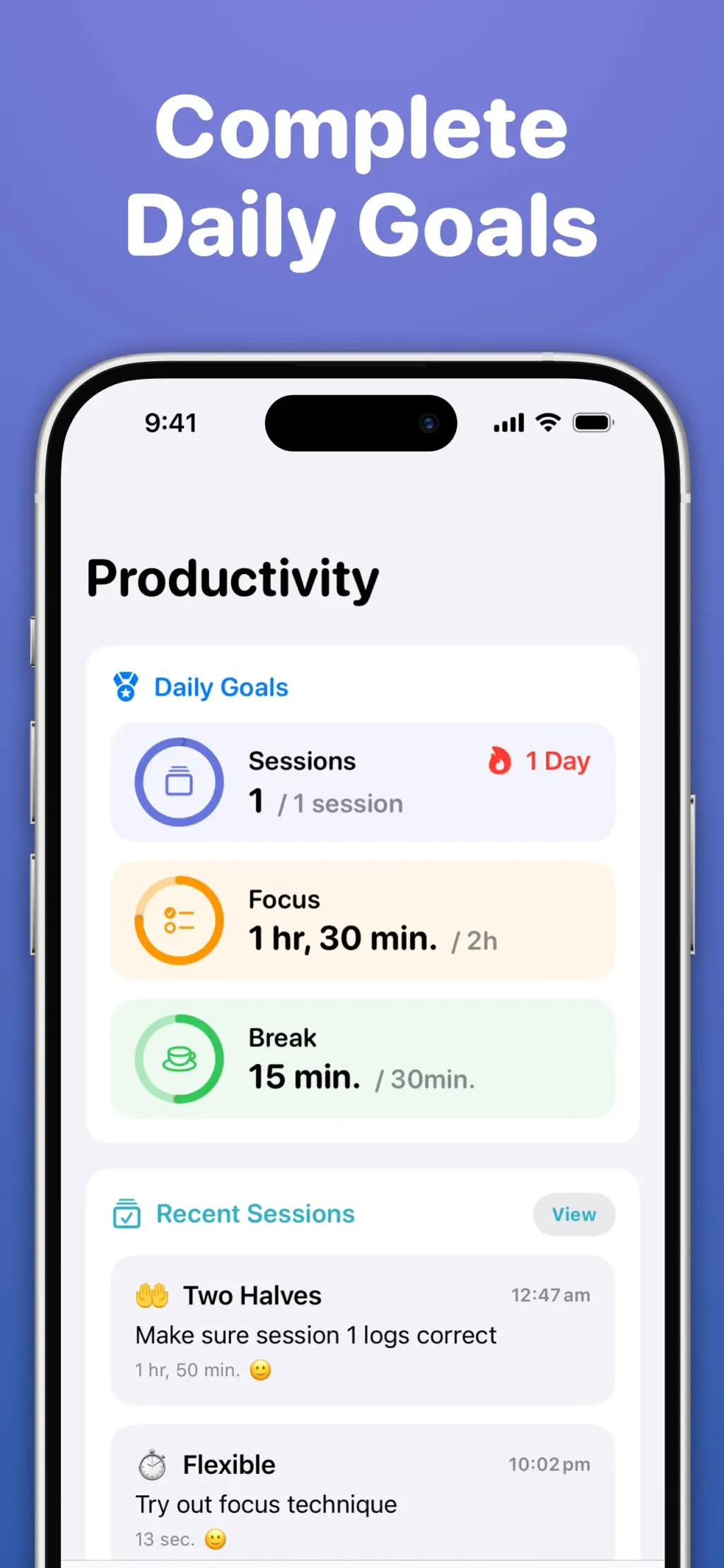 Focused Work - Pomodoro Timer App Store screenshot 9