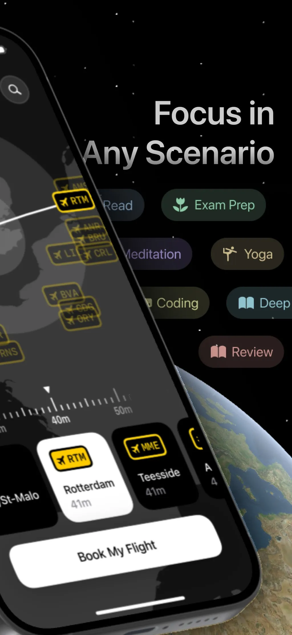 FocusFlight - Deepfocus Timer App Store screenshot 2