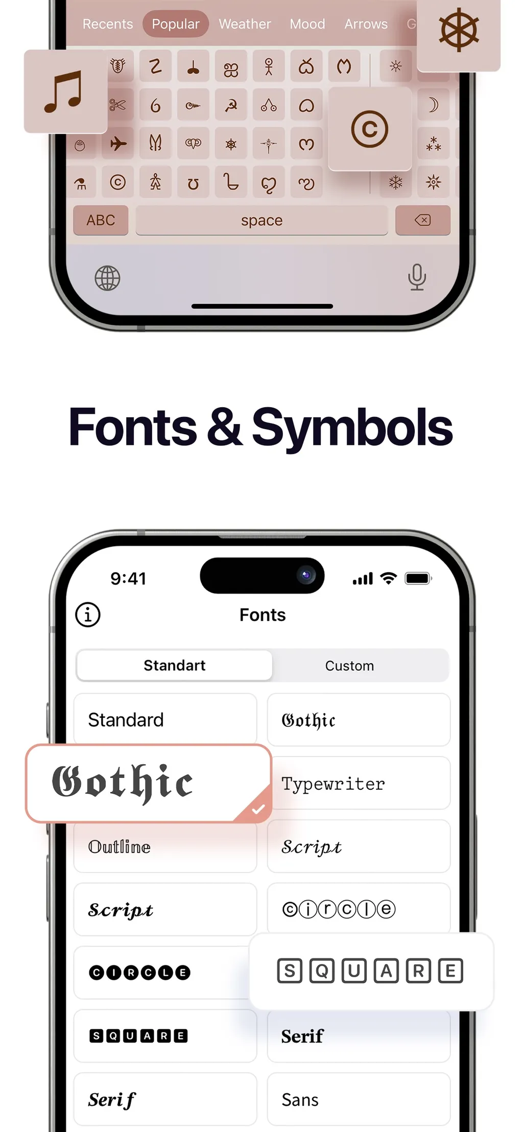 Fonts Art: Keyboard for iPhone screenshot 4