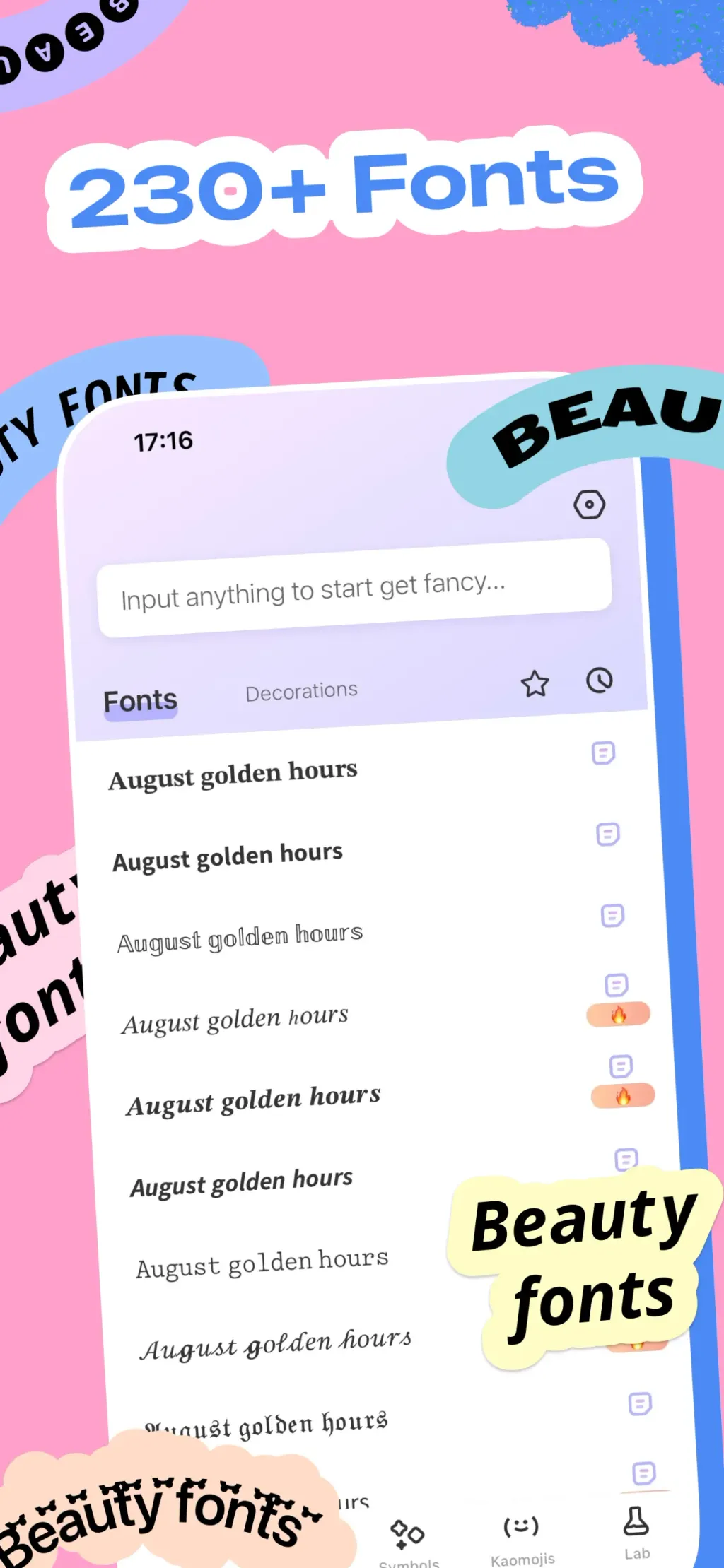 Beauty Fonts - Font Keyboard App Store screenshot 1