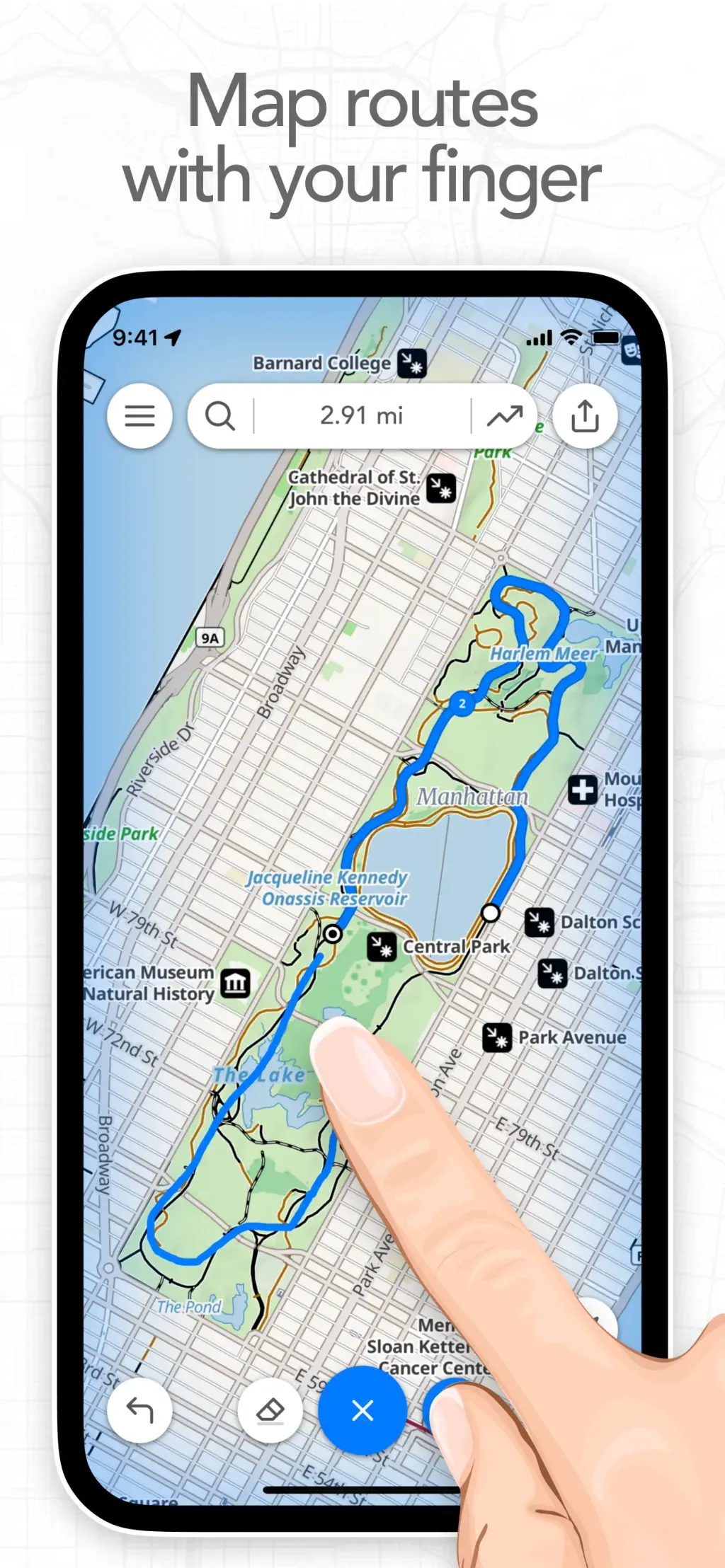 Footpath Route Planner App Store screenshot 1