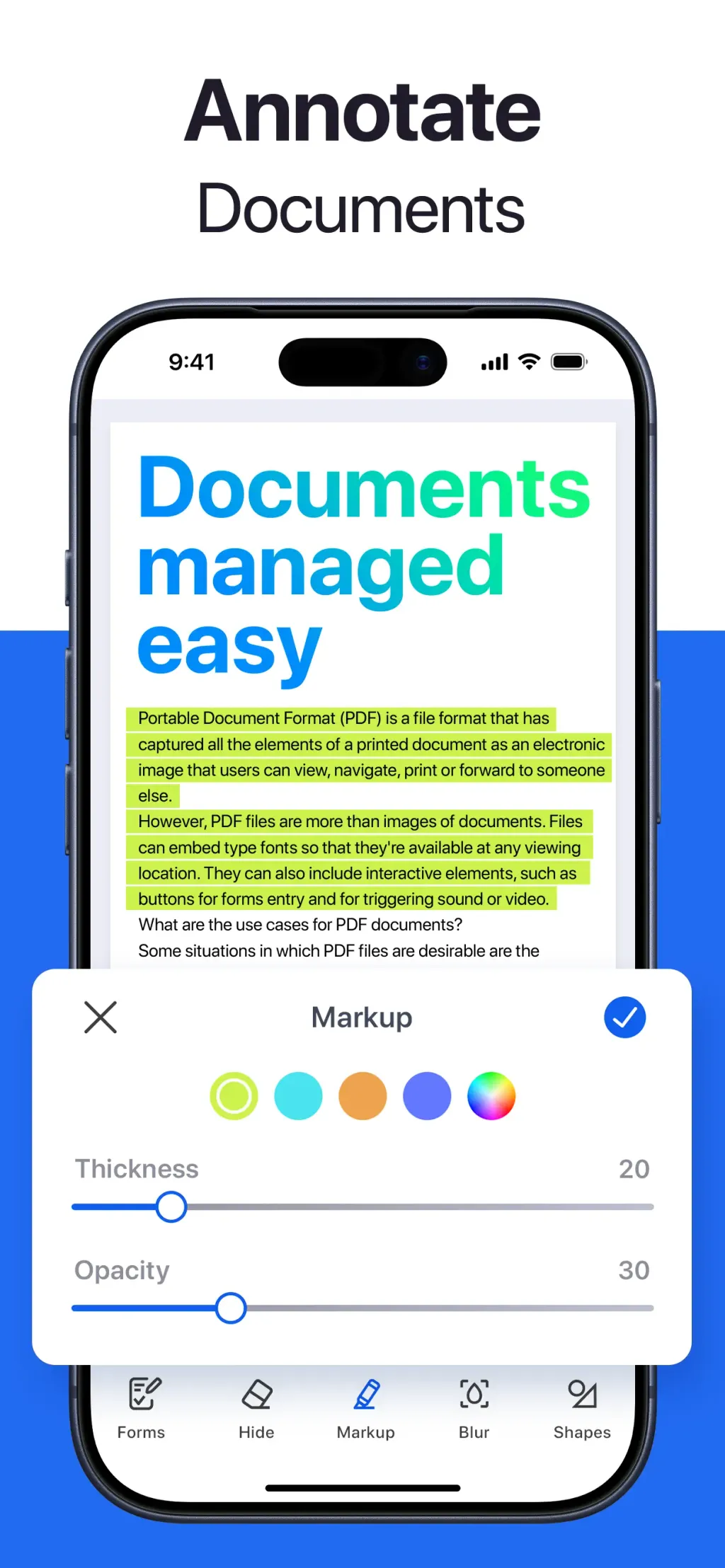 Forma: PDF Document Editor App Store screenshot 8