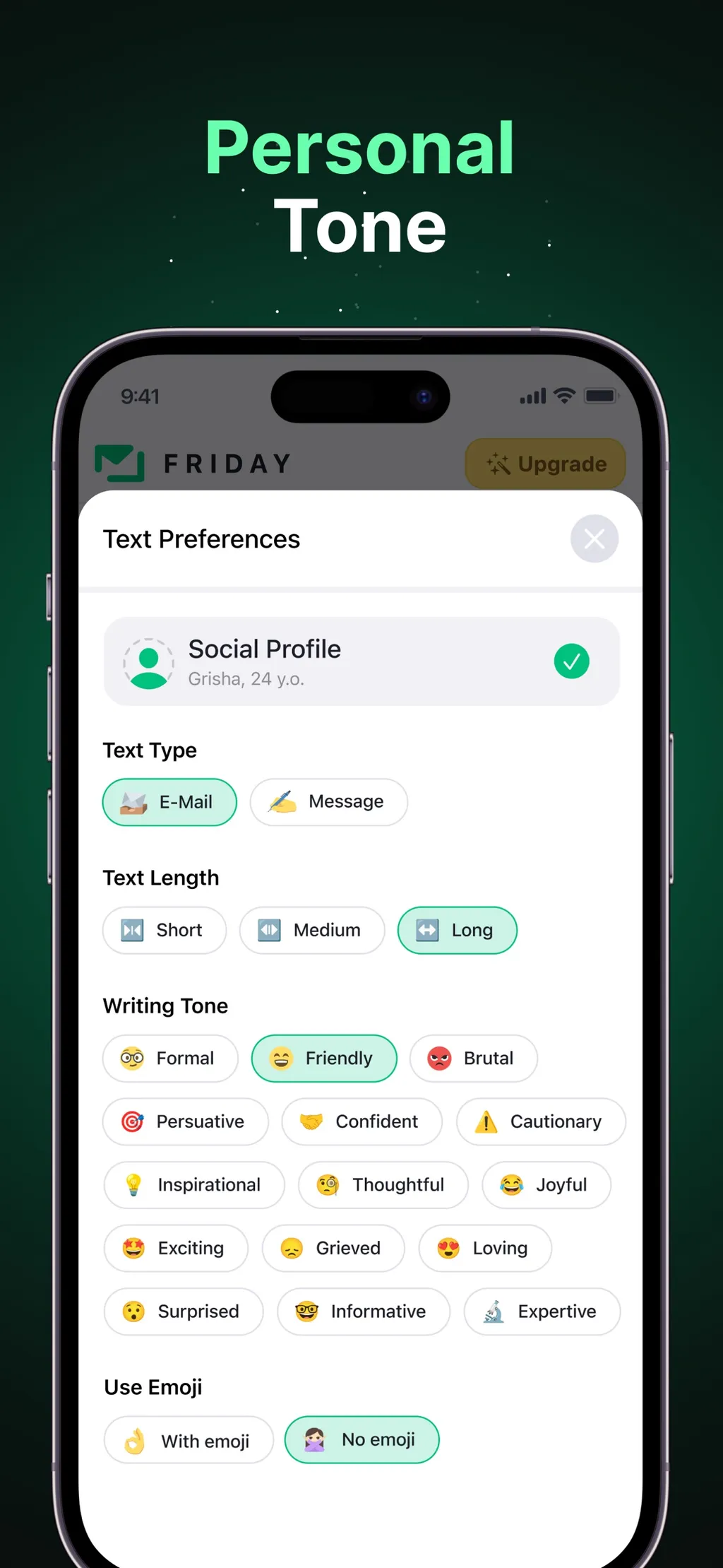 Friday AI Email Writer App Store screenshot 6