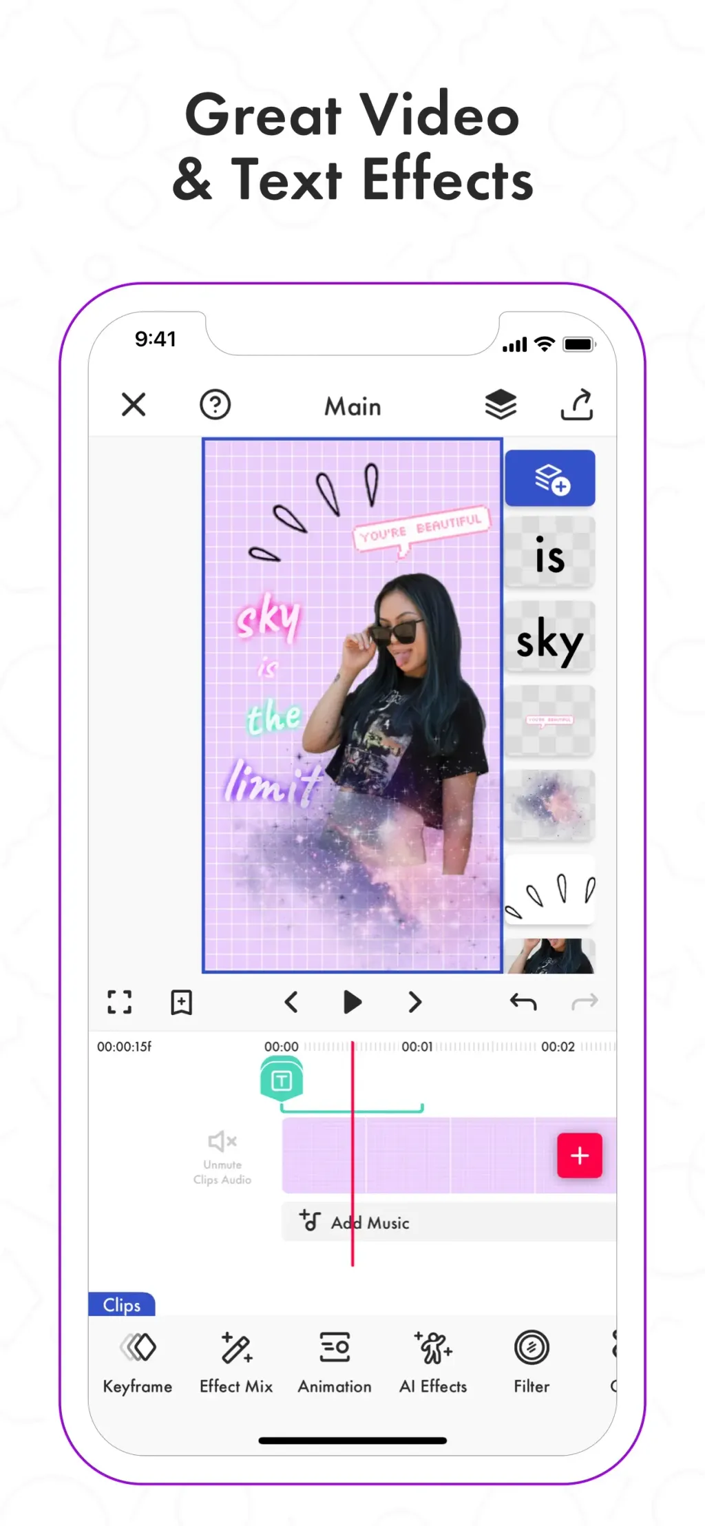 Funimate Video & Motion Editor App Store screenshot 5