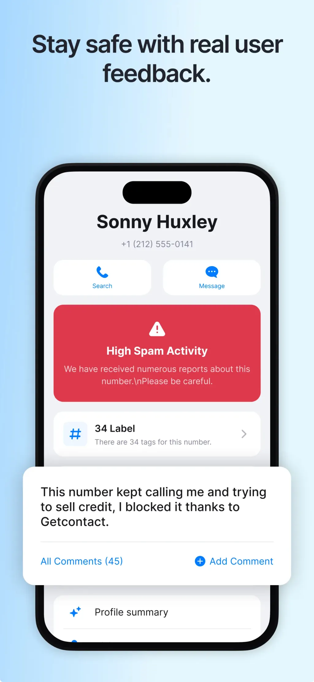 Getcontact App Store screenshot 5