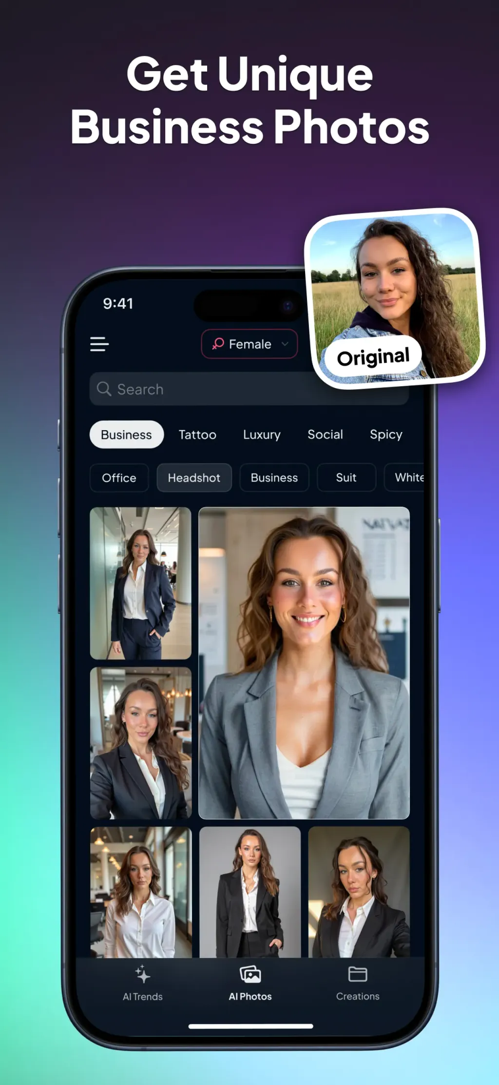 AI Photo Generator: FaceOff App Store screenshot 2