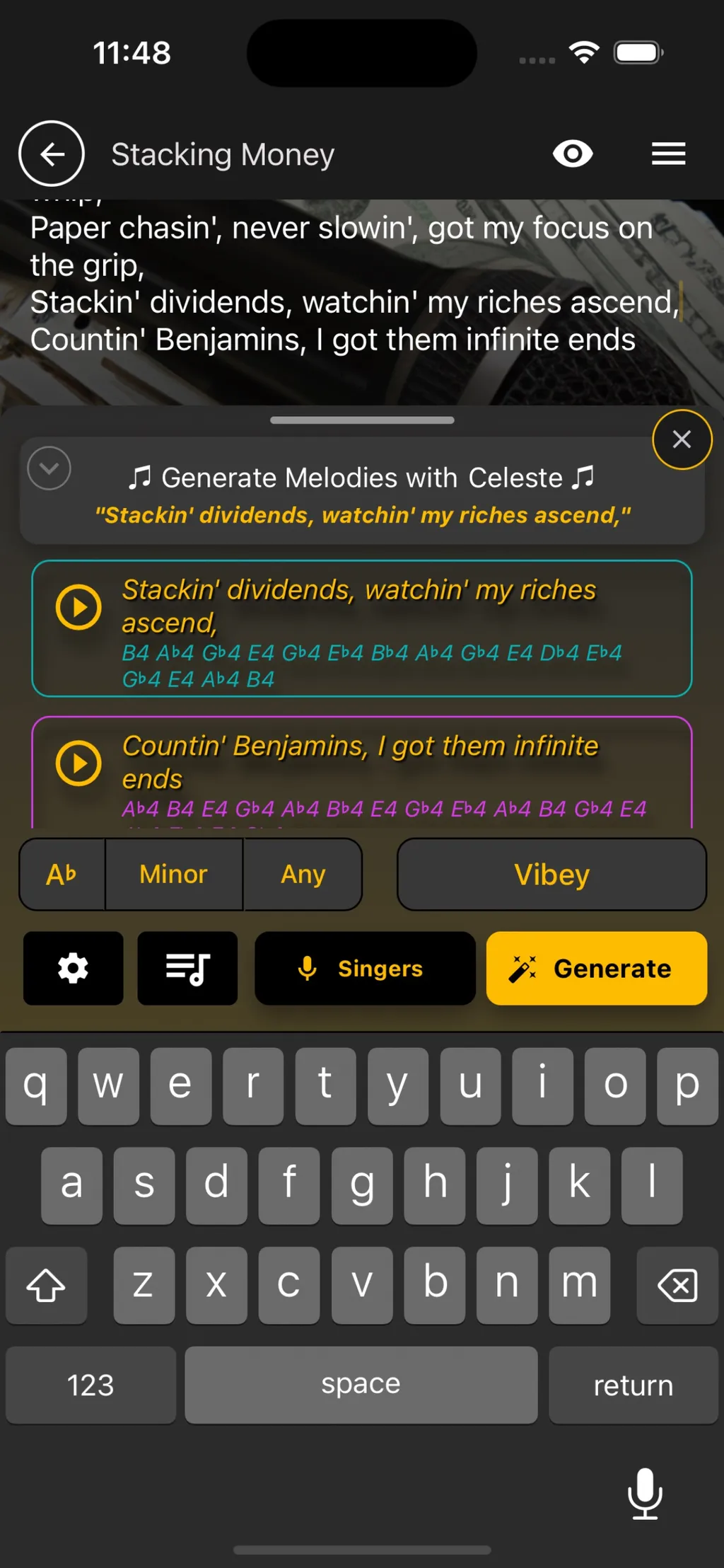 GhostWriter AI Lyrics App Store screenshot 6