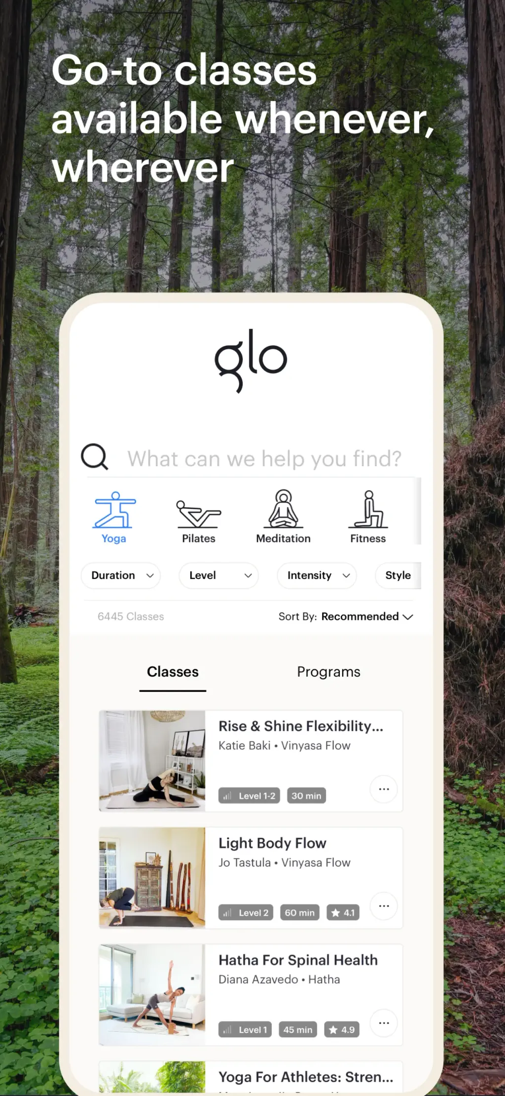 Glo | Yoga and Meditation App App Store screenshot 3