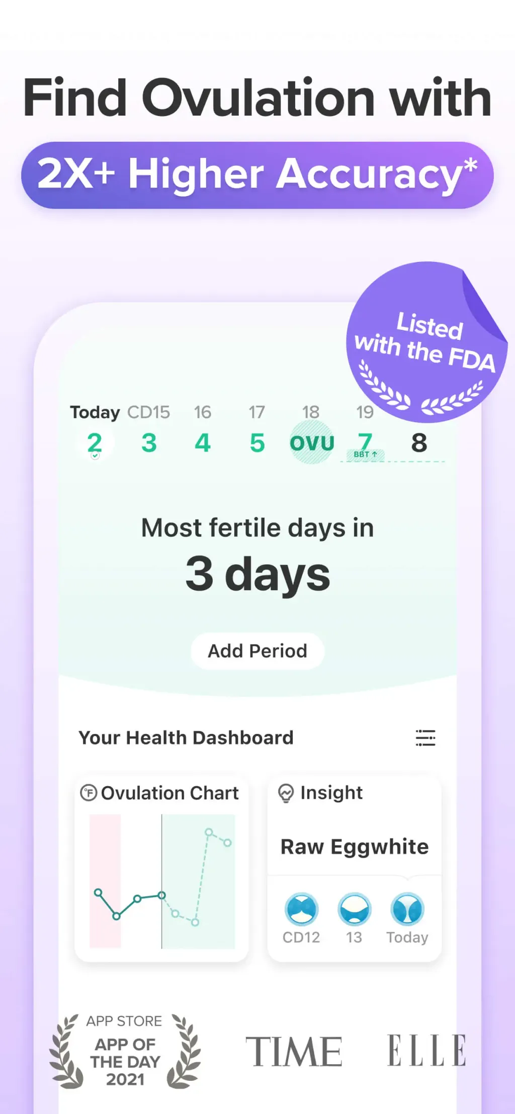 Glow Ovulation & Period App App Store screenshot 1
